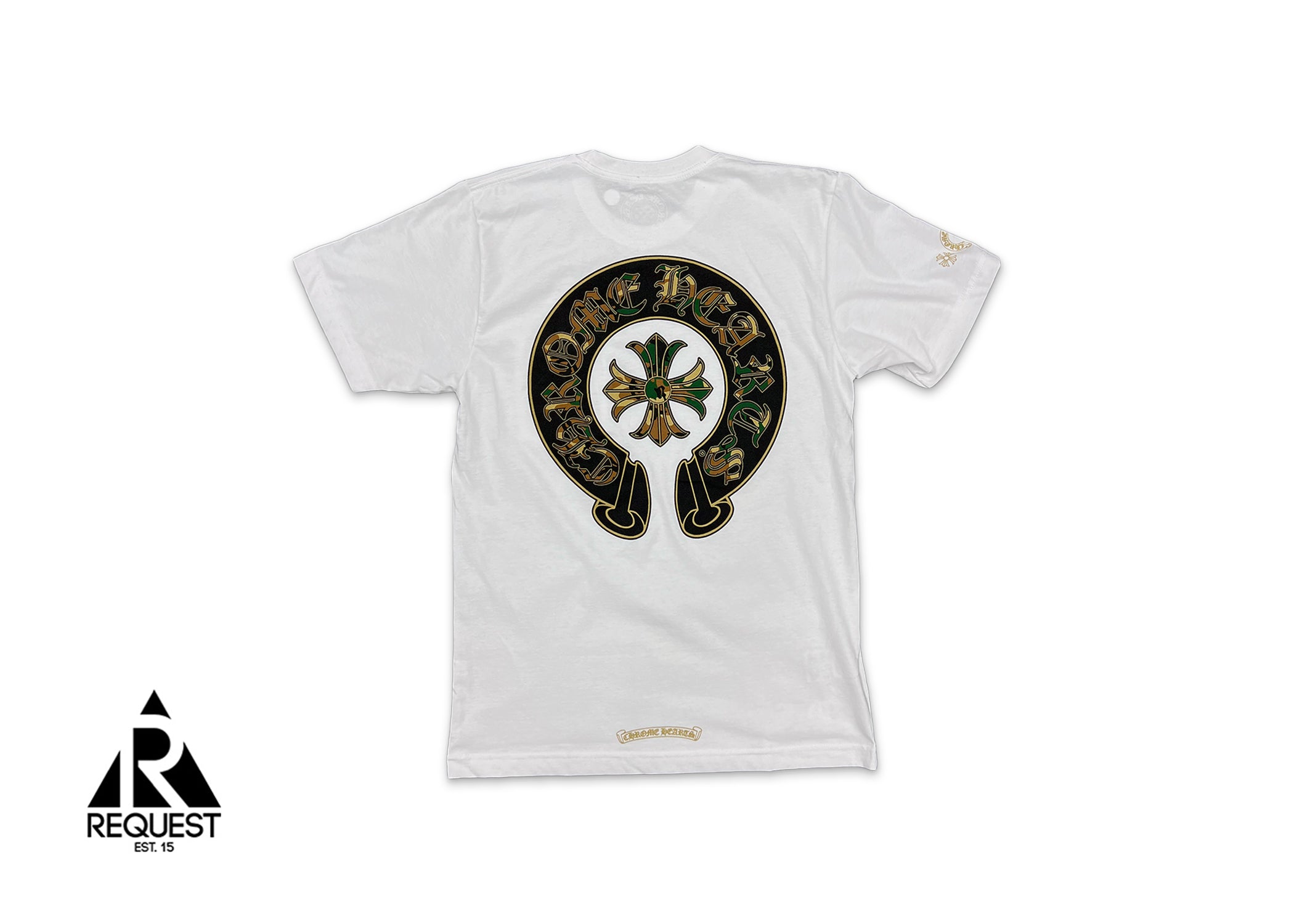 Chrome Hearts Camo Horseshoe Logo Tee "White"