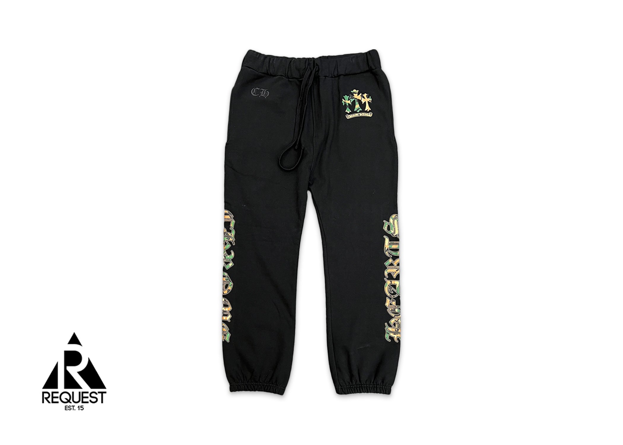 Chrome Hearts, Triple Cross Camo Sweatpants "Black"