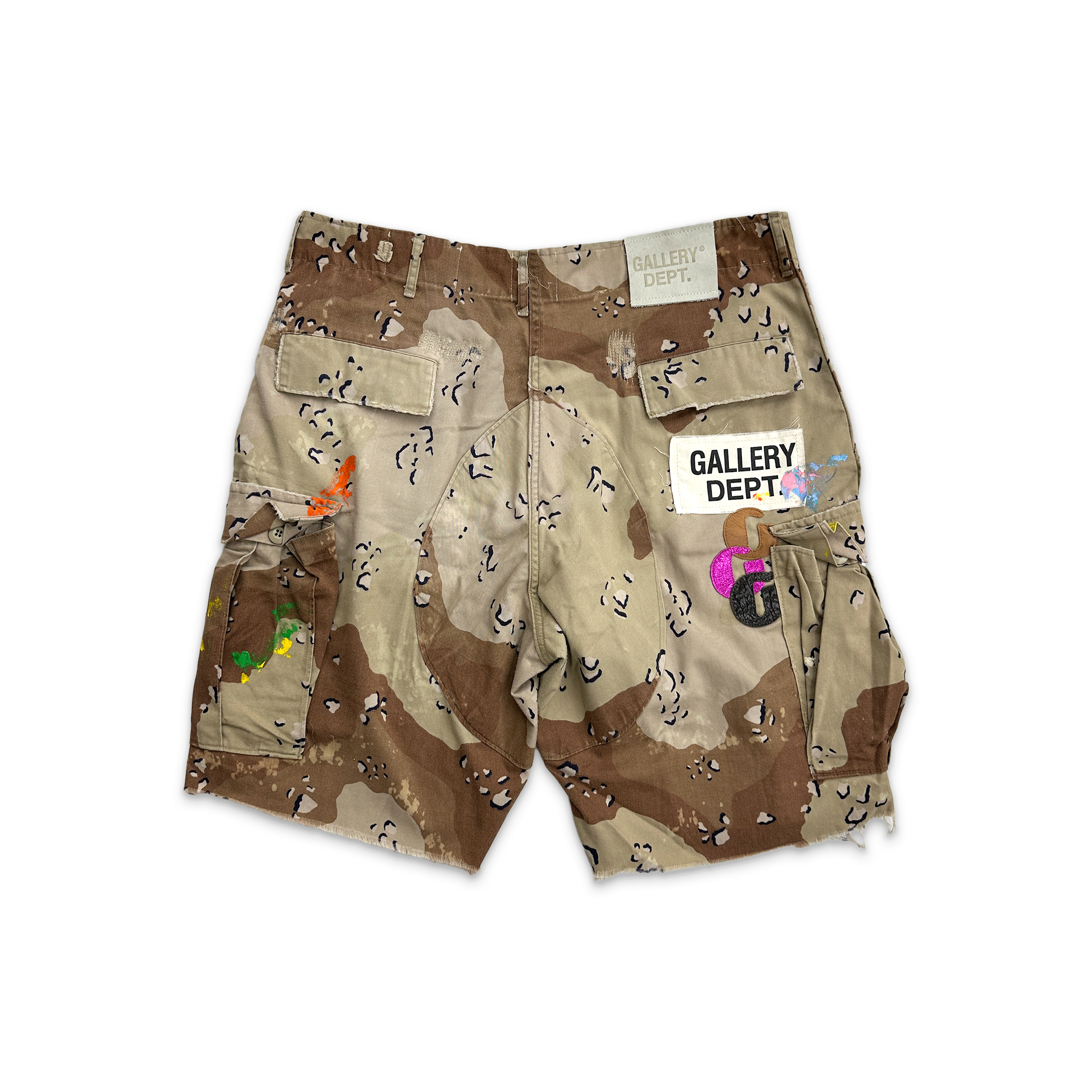 Gallery Dept., Camo Cargo G-Patch Shorts "Desert Camo"
