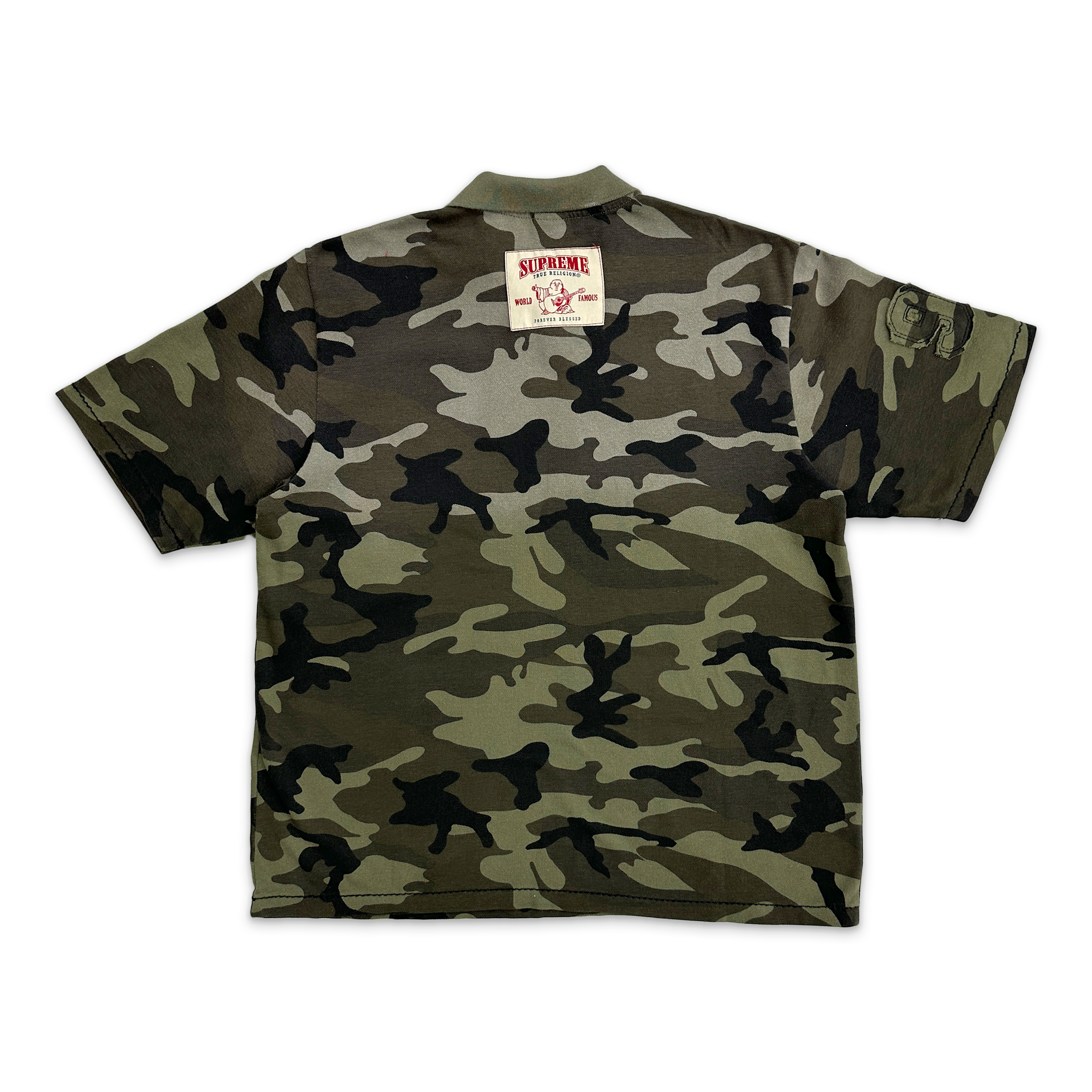 True Religion Applique Polo FW25 "Olive Camo"