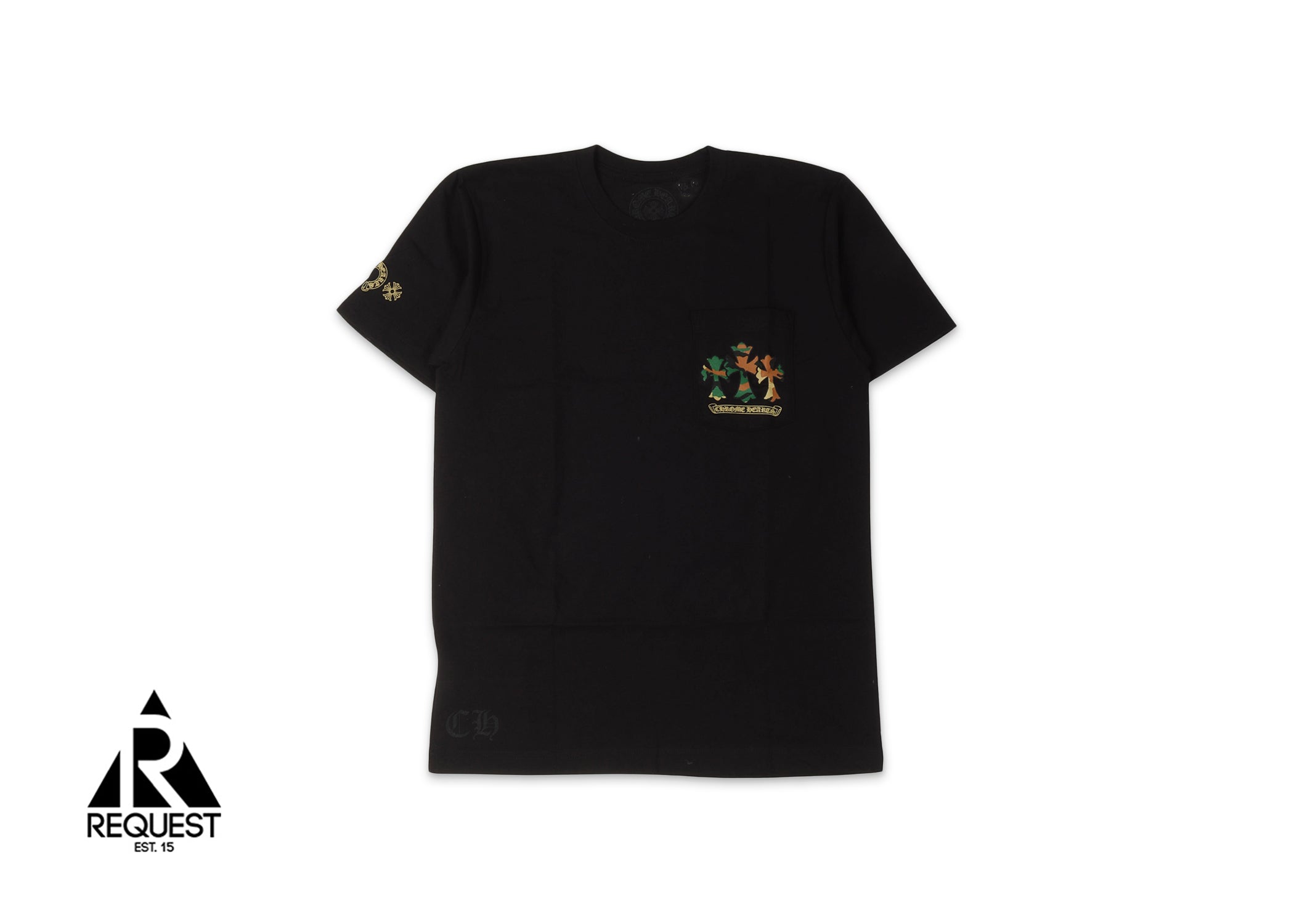 Chrome Hearts Camo Horseshoe Logo Tee "Black"