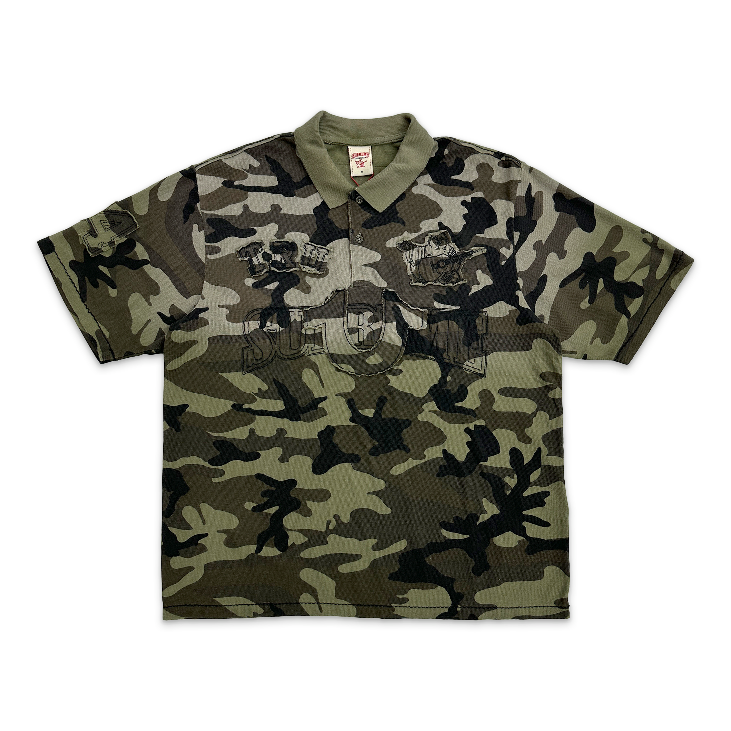 True Religion Applique Polo FW25 "Olive Camo"