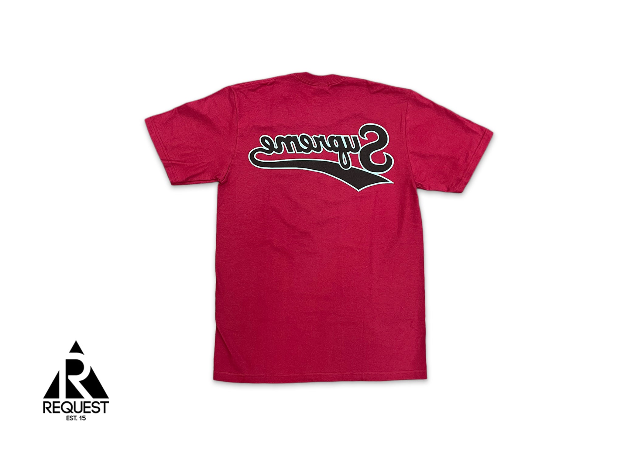Supreme, Backwards Tee "Cardinal"
