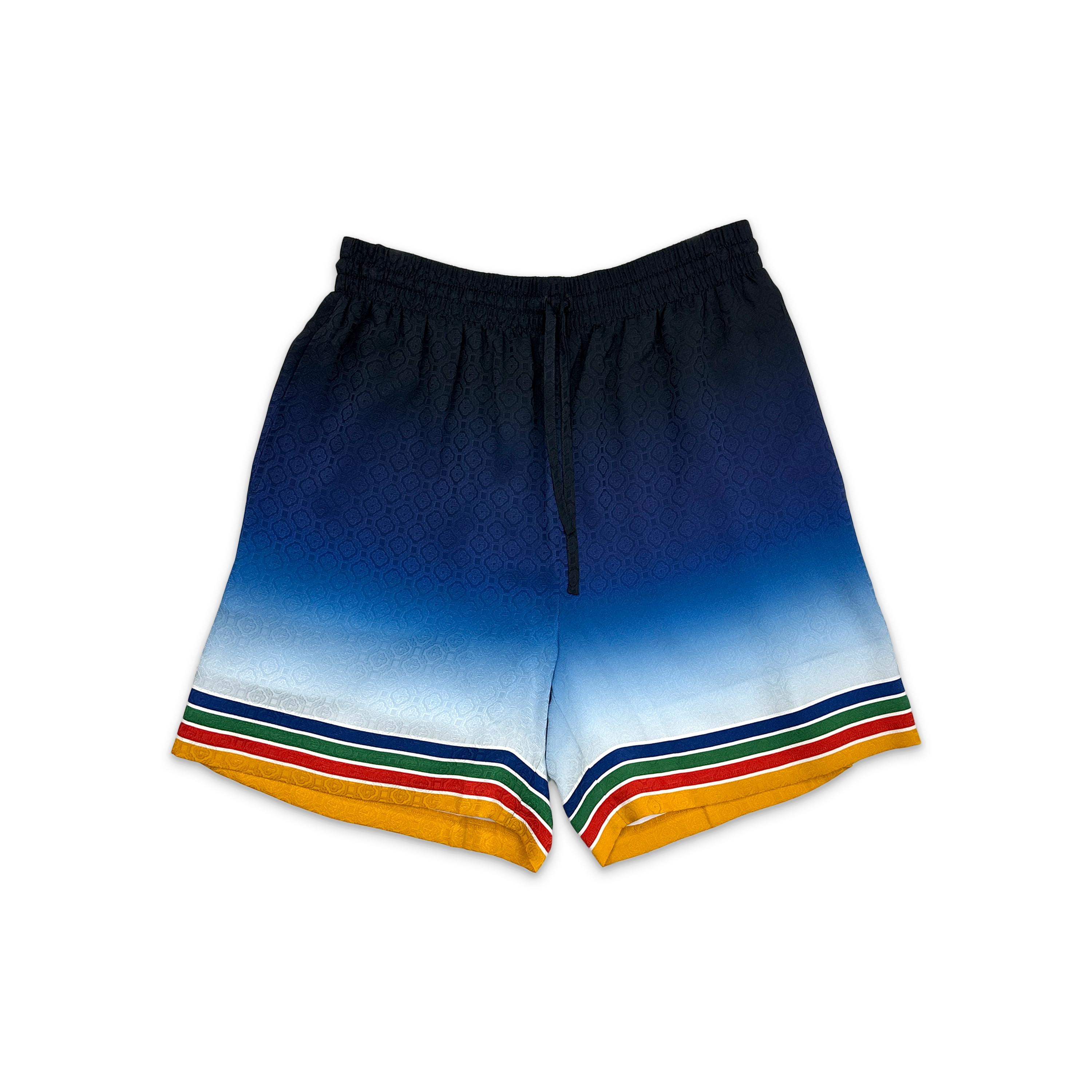 Casablanca, Silk Monogram Shorts"Studio De Musique"