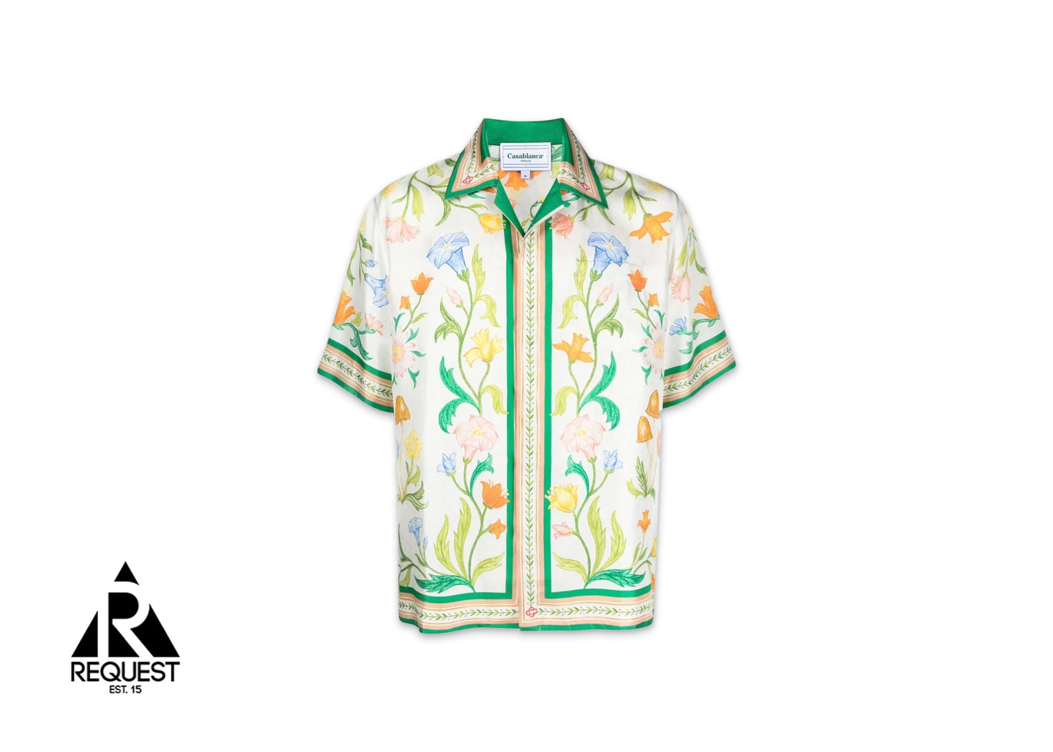 Casablanca L’Arche Fleure Printed Silk Shirt "Multi"