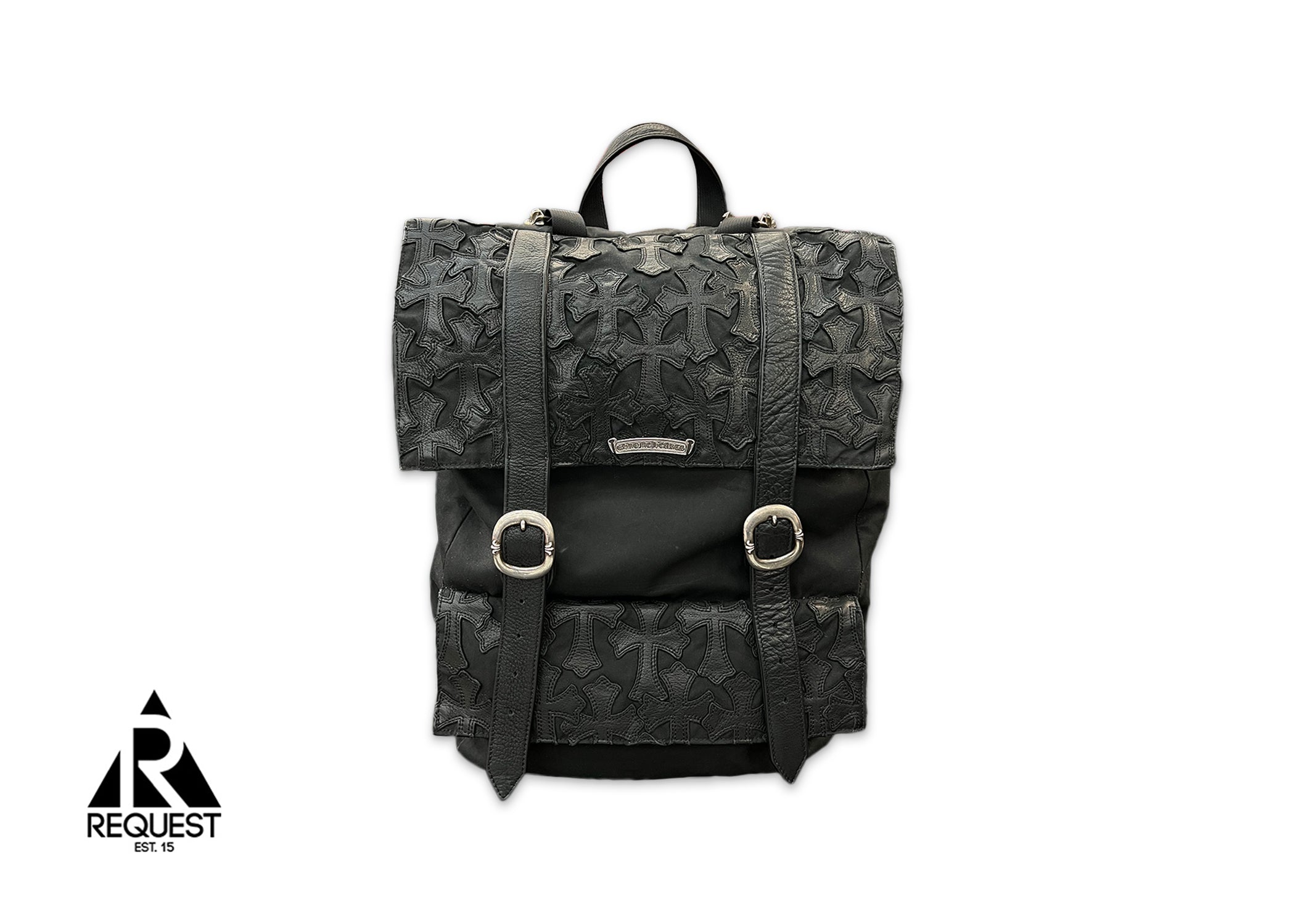 Chrome Hearts Travel Backpack "Black Crosses"