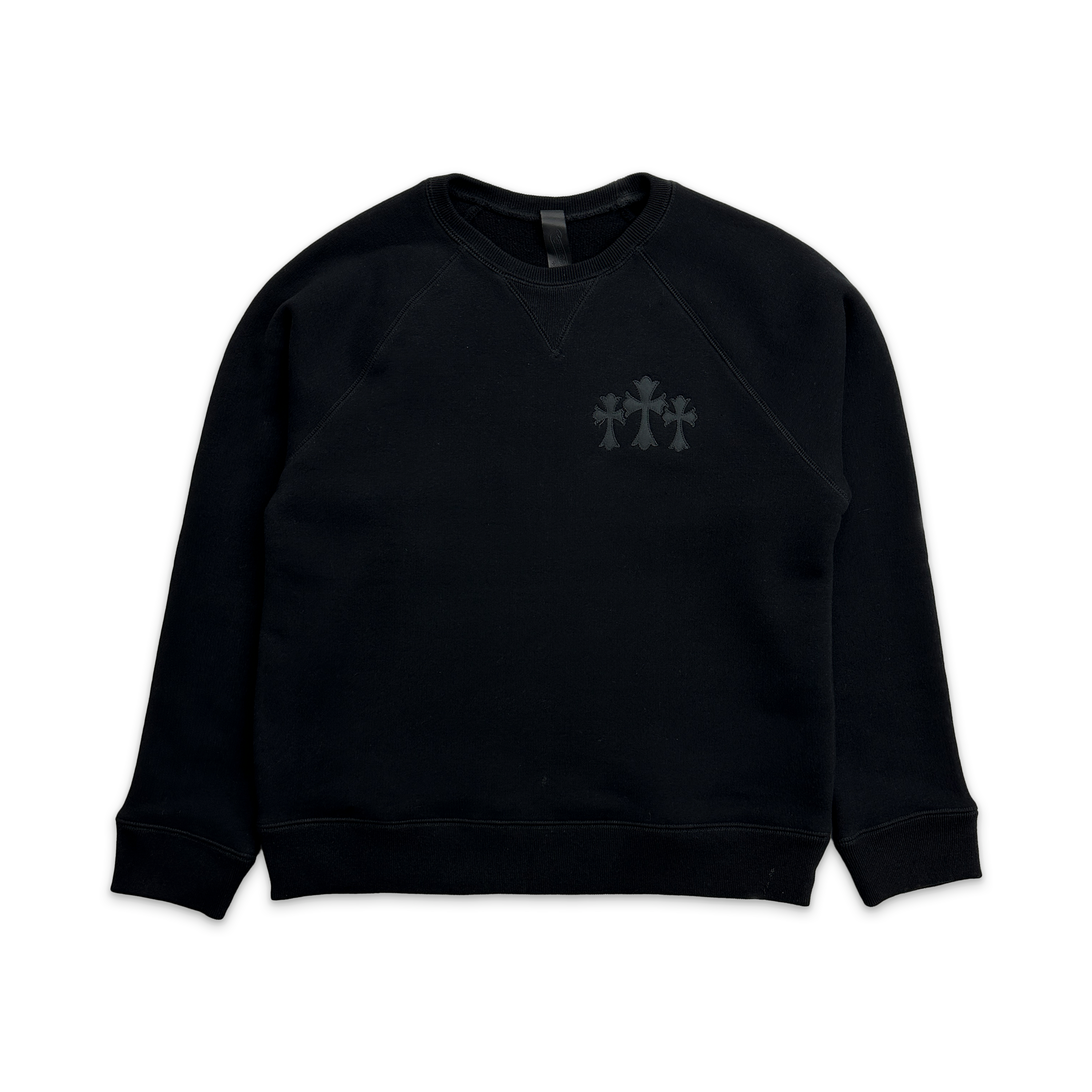 Chrome Hearts, Triple Cross Nylon CH Logo Seven-11 Sweatshirt "Black"