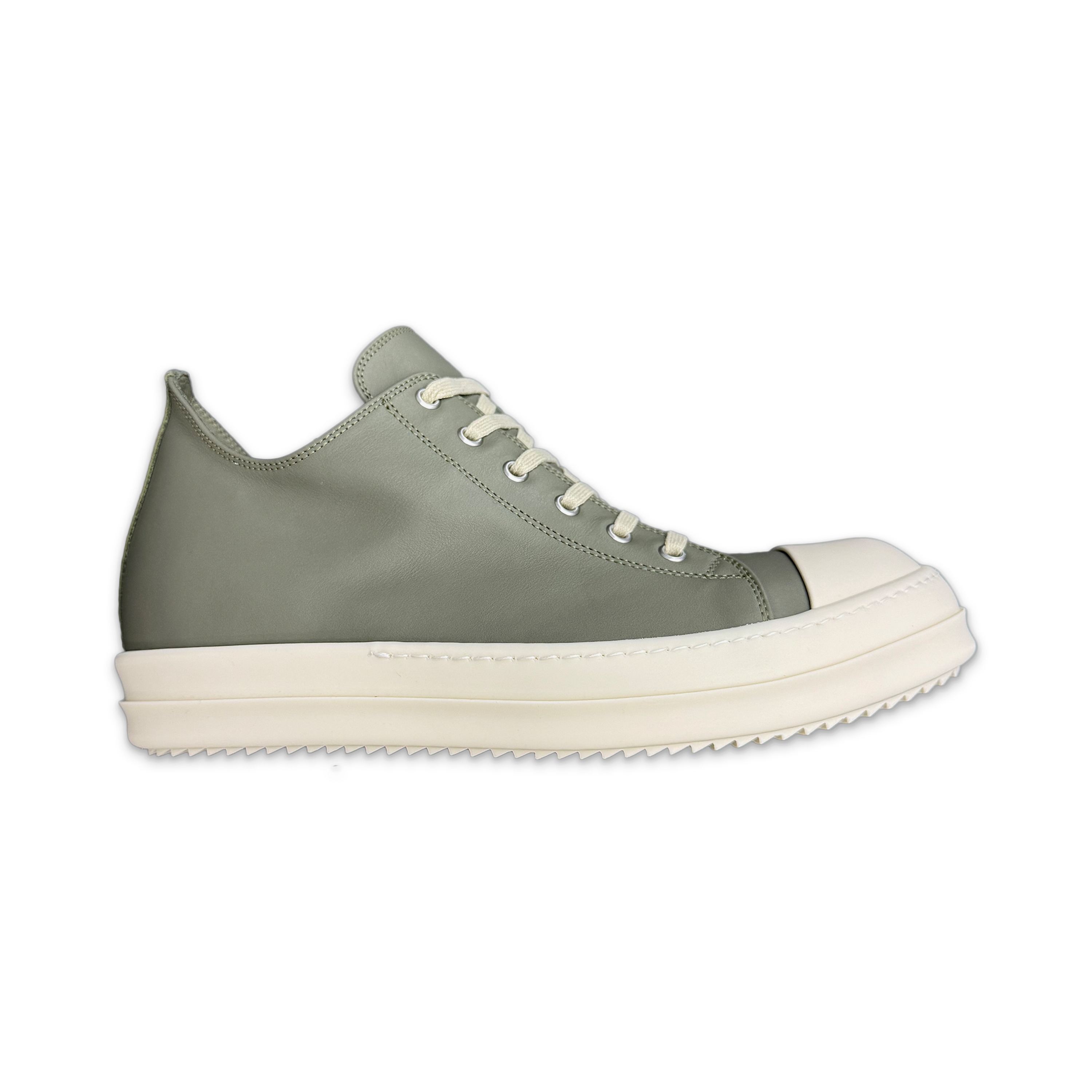 Rick Owens, Hollywood Leather Ramones Low "Celadon Milk"