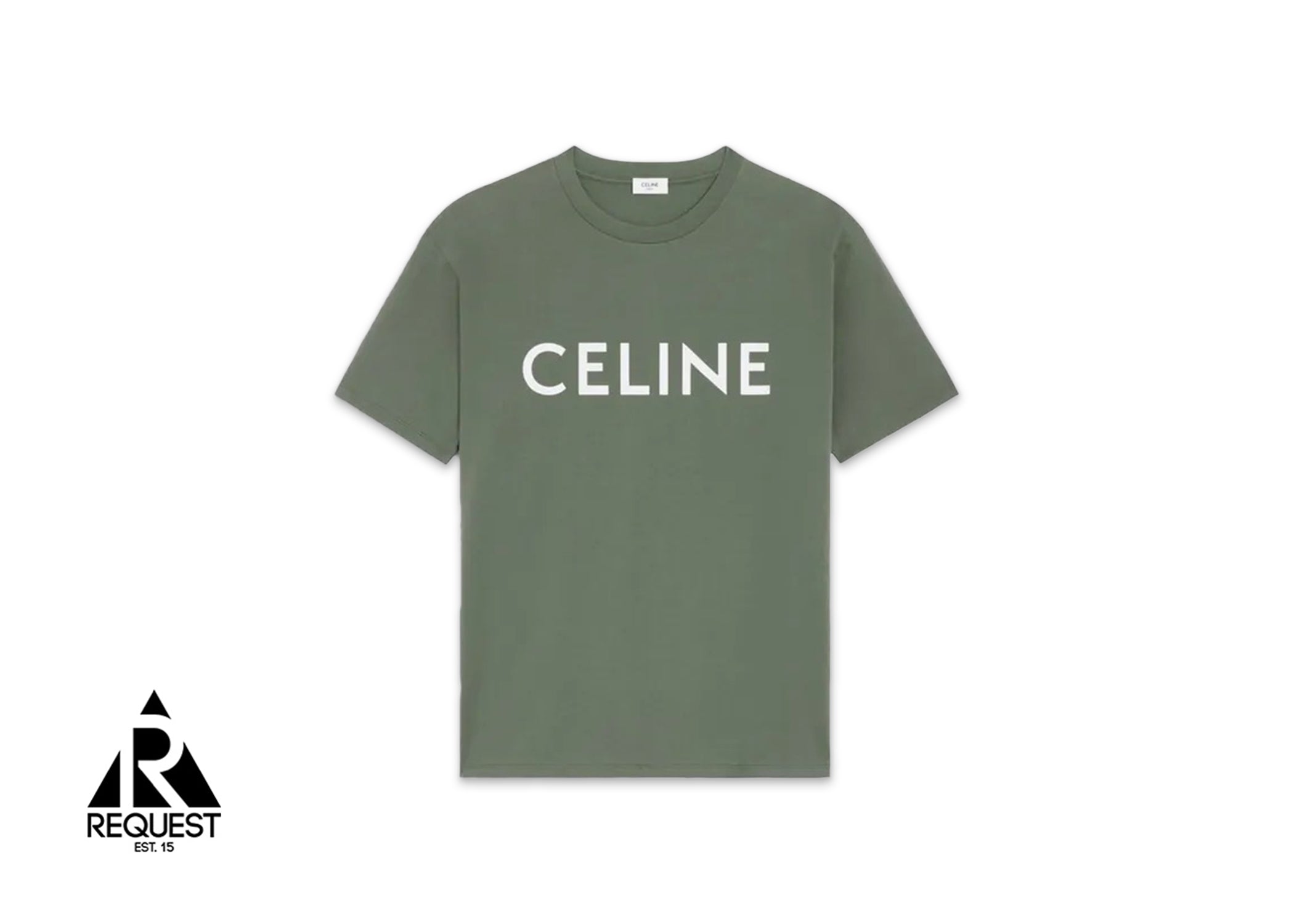 Celine Logo Tee "Green"