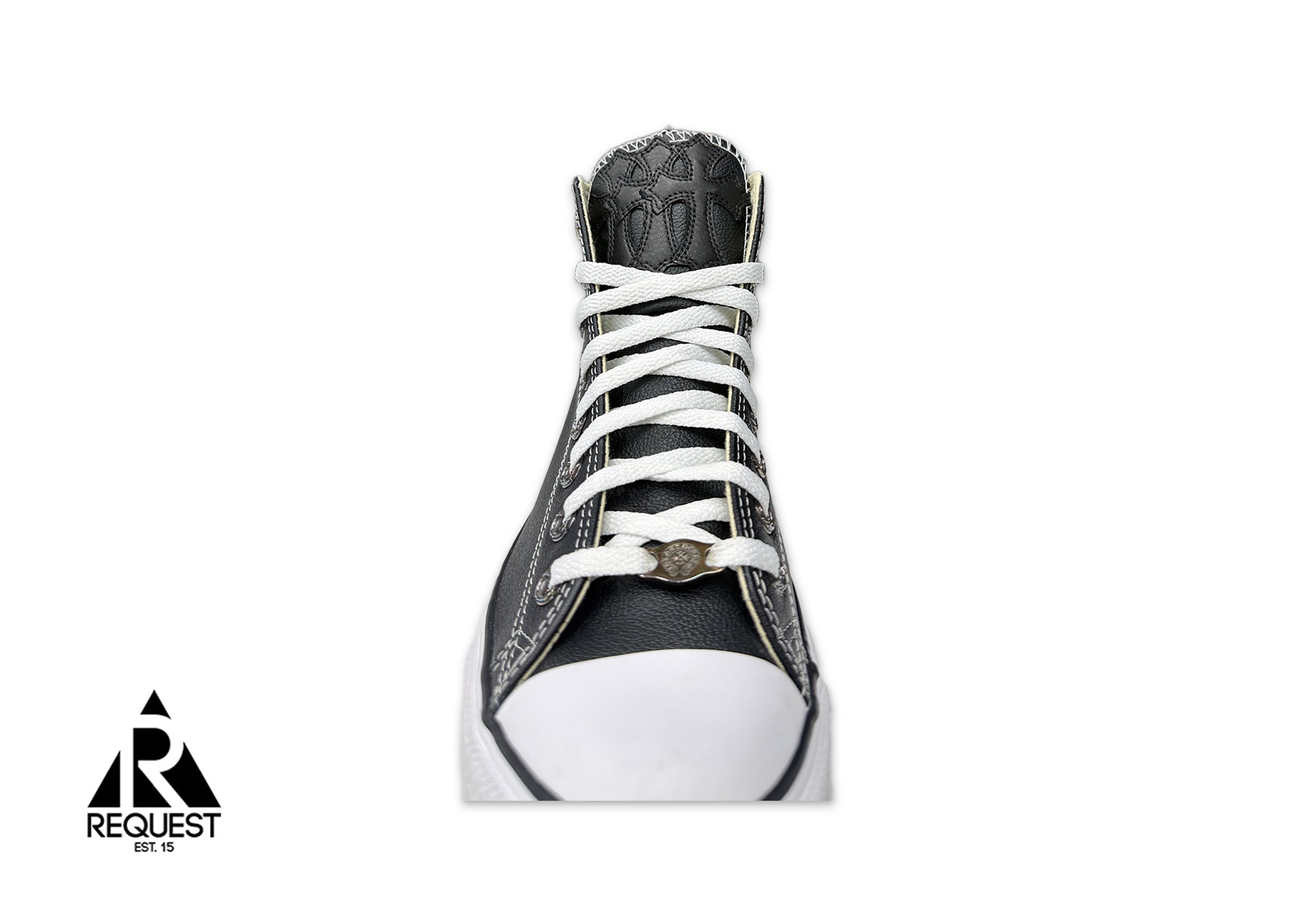 Chrome Hearts, Converse Chuck Taylor All Star Leather High Top "Black"