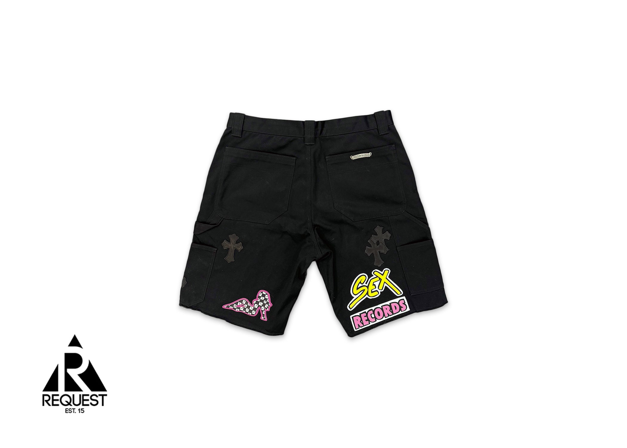 Chrome Hearts, Matty Boy Patch Carpenter Shorts "Black"