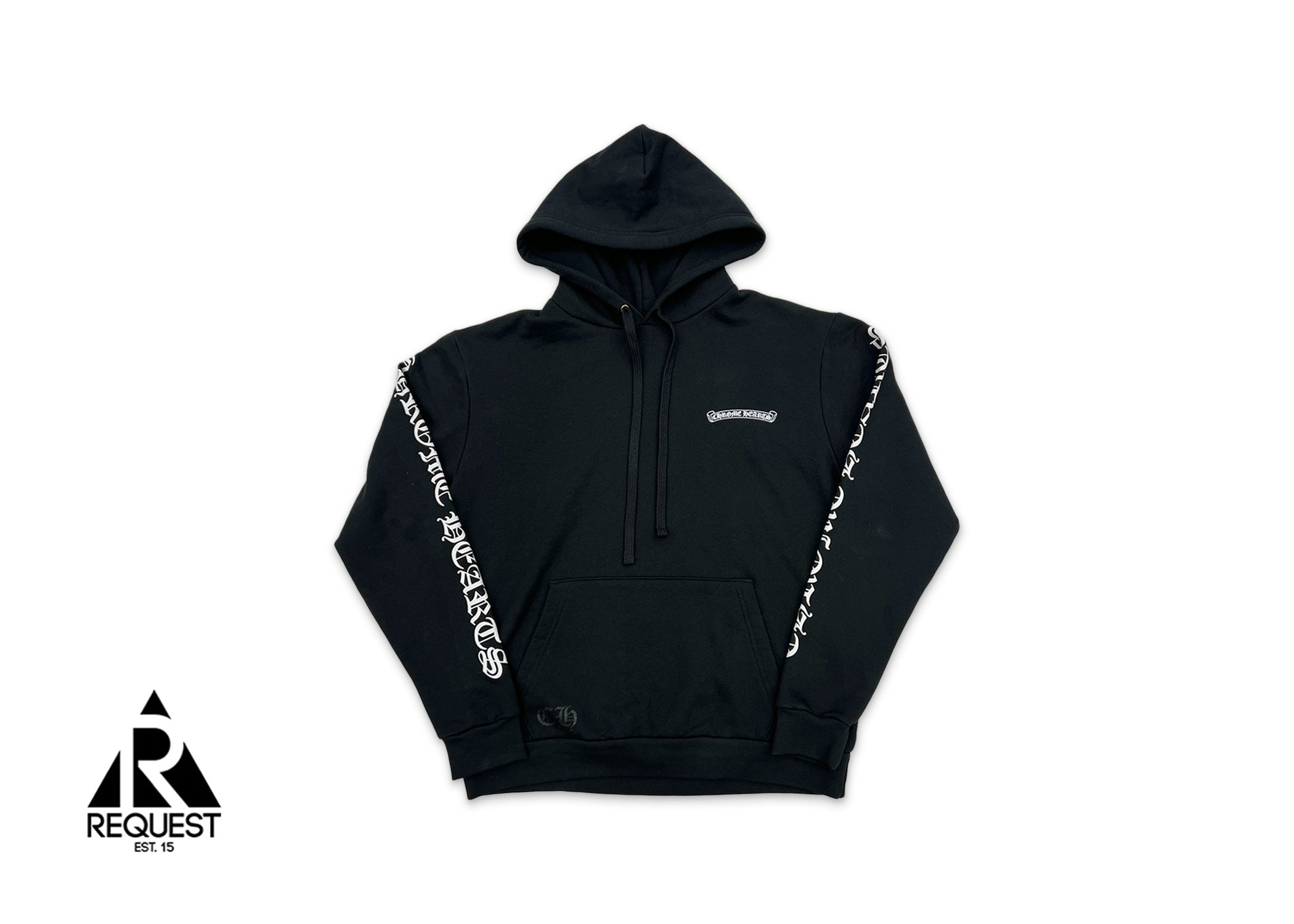 Chrome Hearts, Scroll Pullover Hoodie "Black"