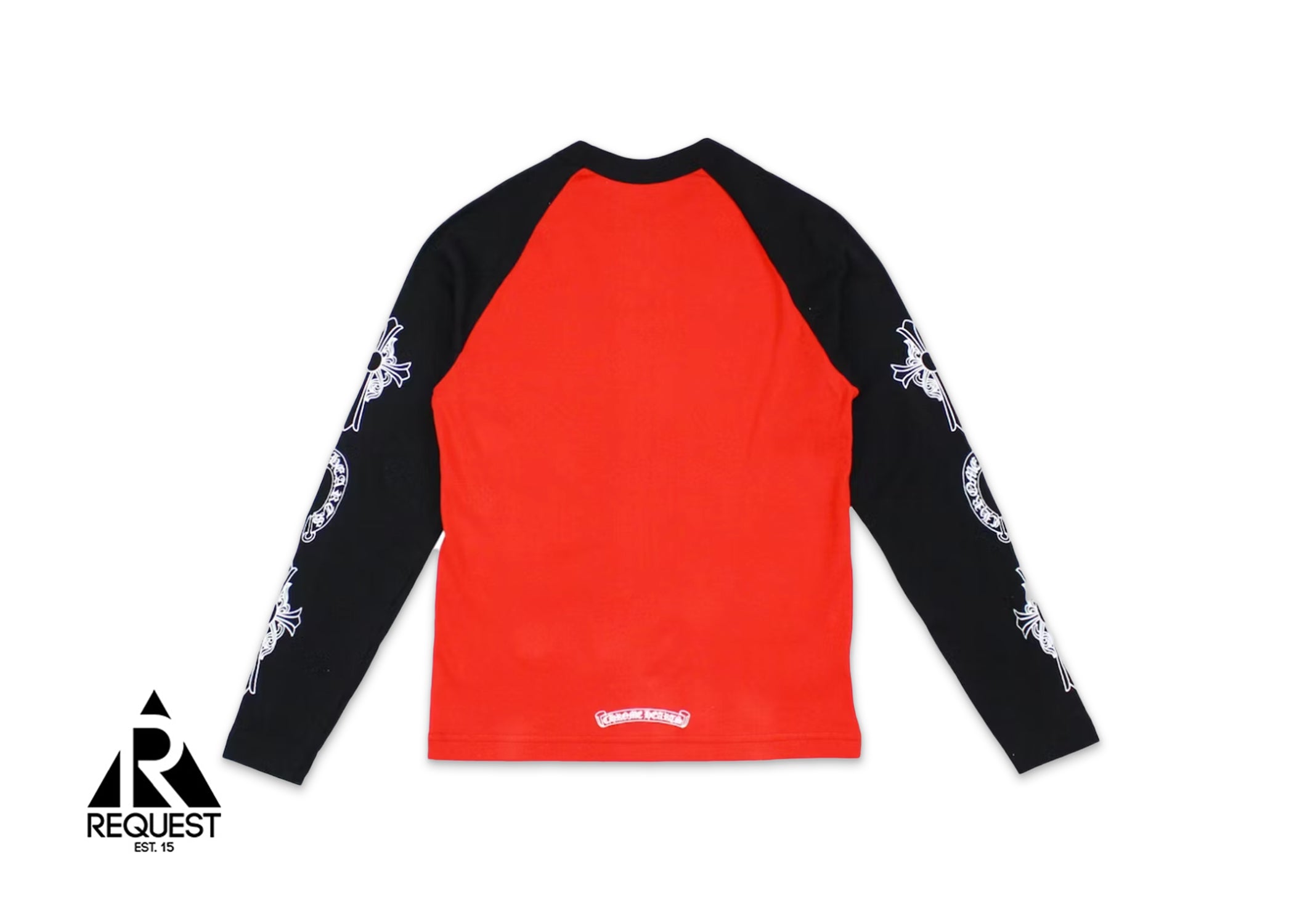 Chrome Hearts Neck Logo Baseball L/S Tee "Red/Black"