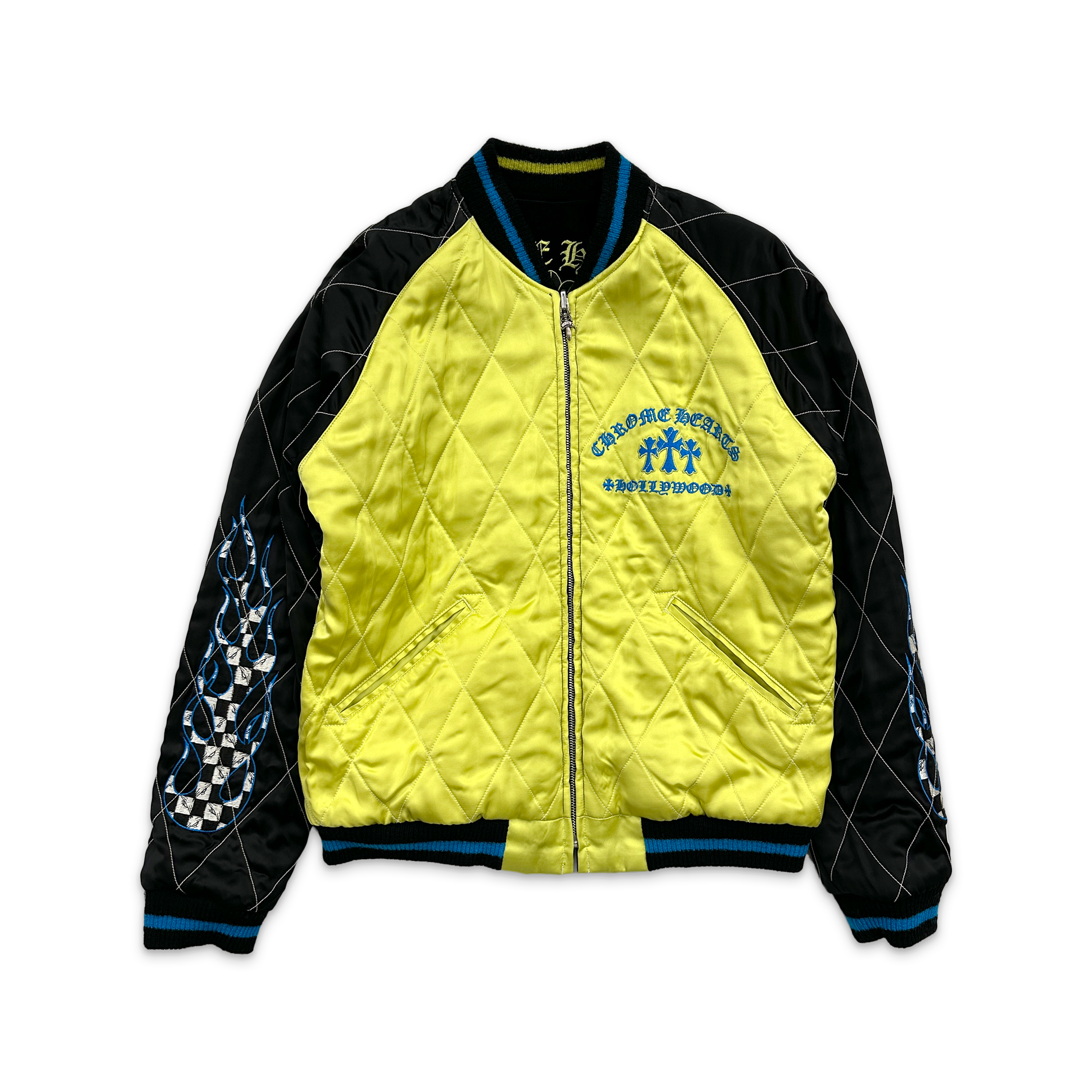 Matty Boy Flaming Youth Reversible Souvenir Jacket "Black/Yellow"