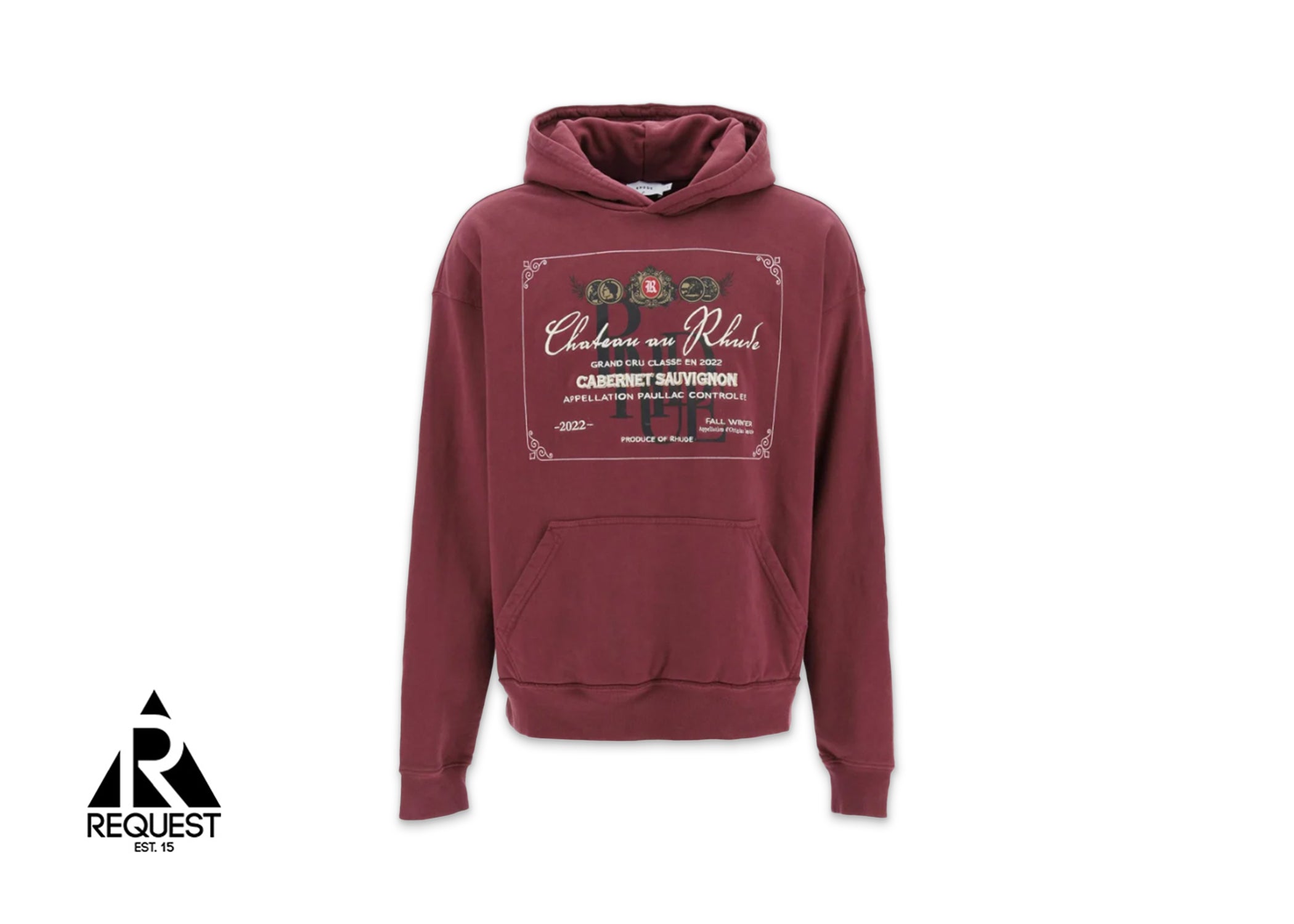 Rhude Chateau De Rhude Hoodie "Bordeux"