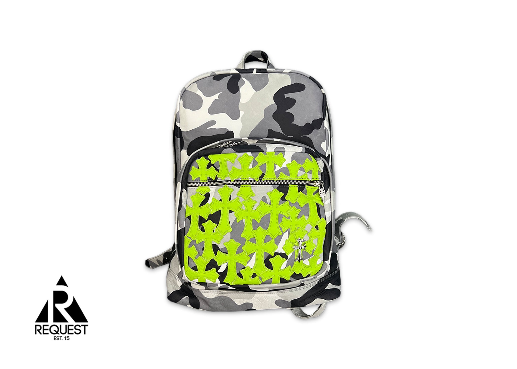 Chrome Hearts Backpack "Snow Camo Green Crosses"