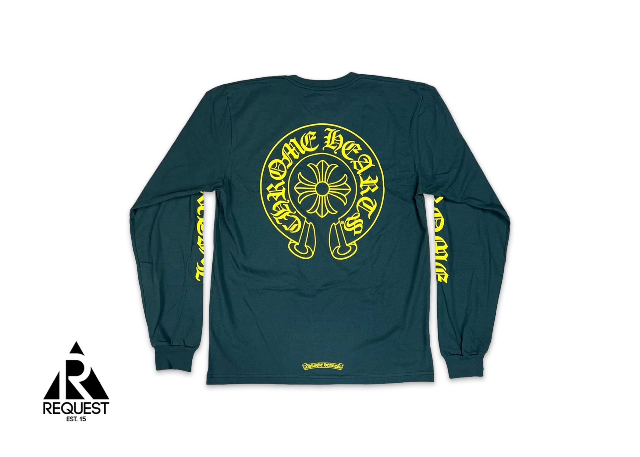 Chrome Hearts Horseshoe L/S Tee "Green/Yellow"