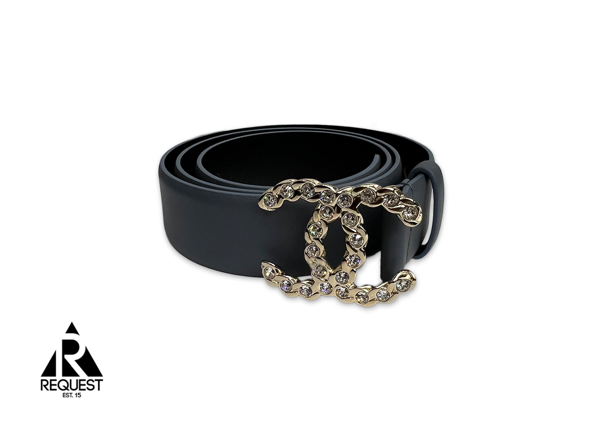 Chanel Crystal CC Belt "Grey"