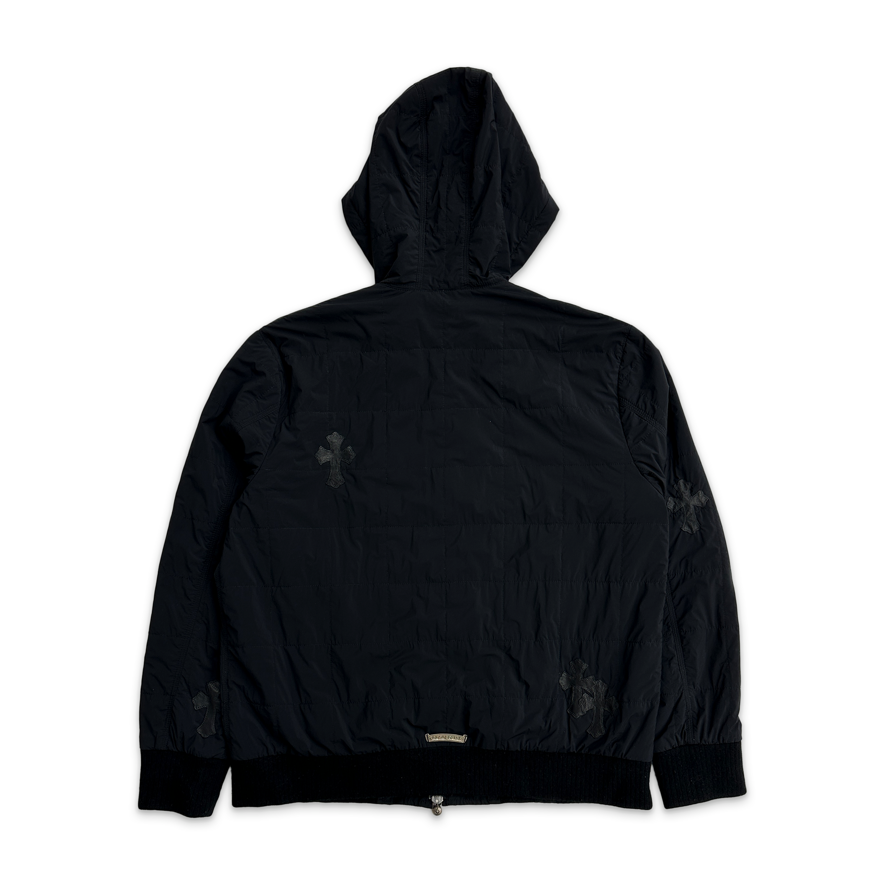 Nylon Hooded Jacket Black Cemetery Patches "Black"