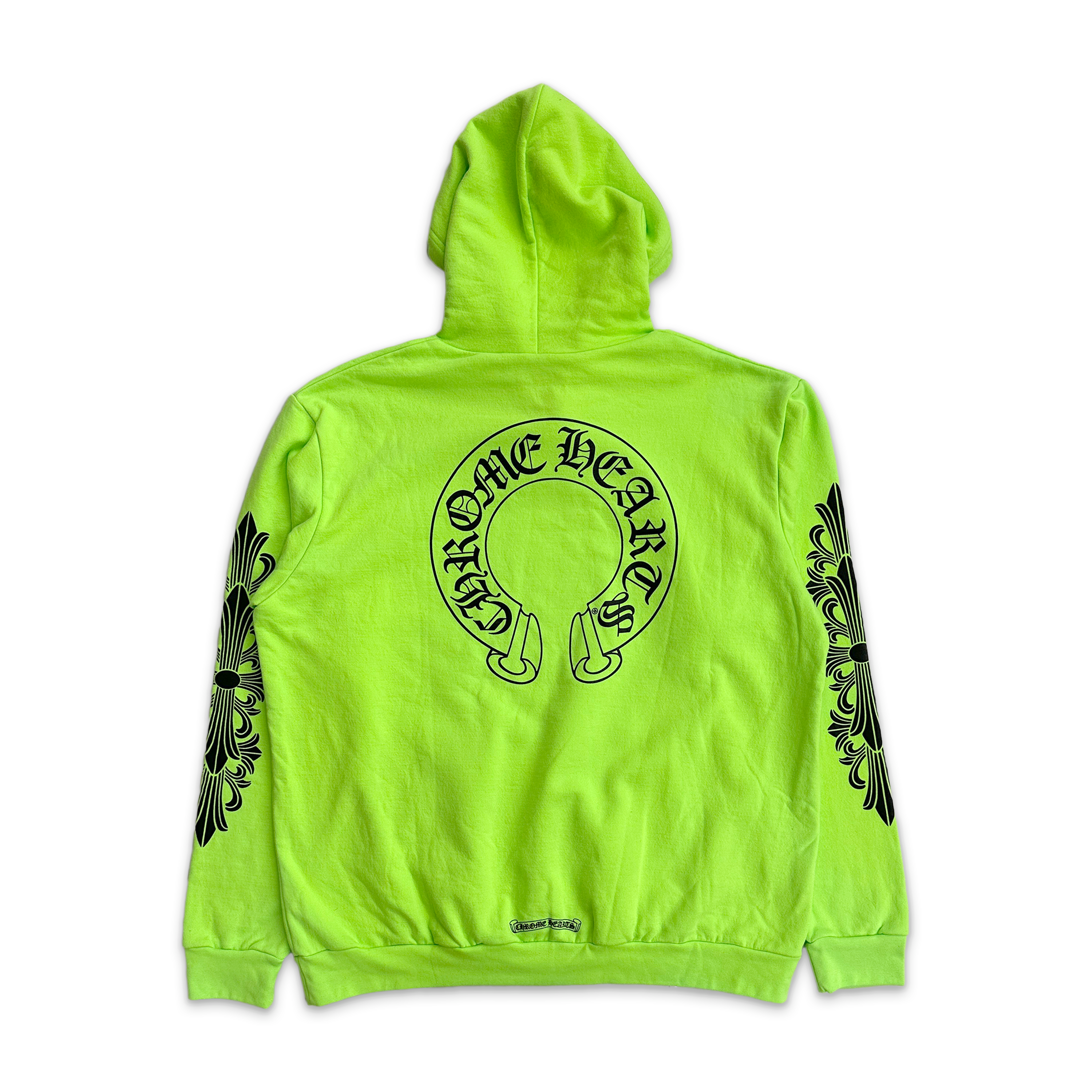 Chrome Hearts, Horseshoe Miami Exclusive Hoodie "Lime Green"