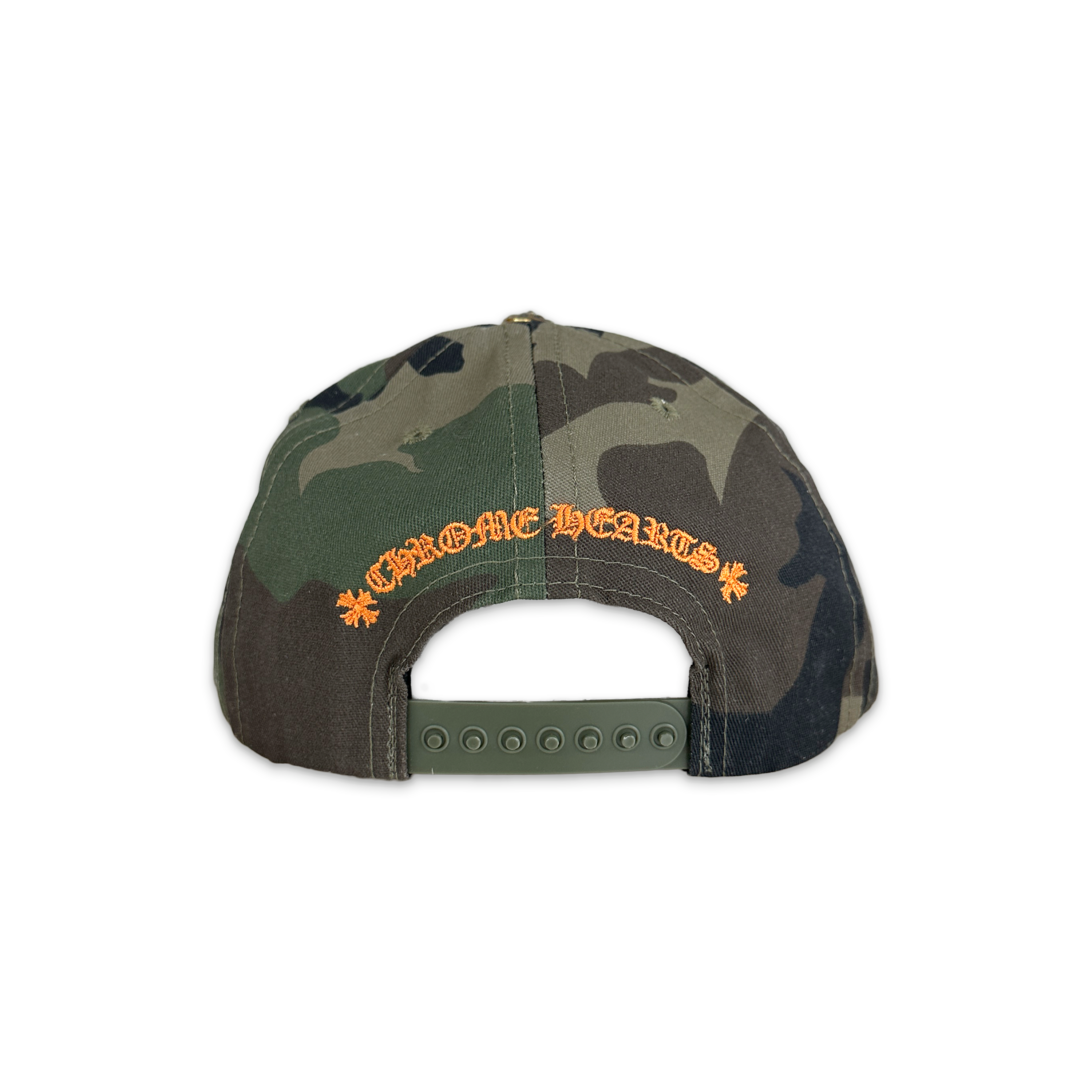 Baseball Snapback Hat "Camo/Orange"