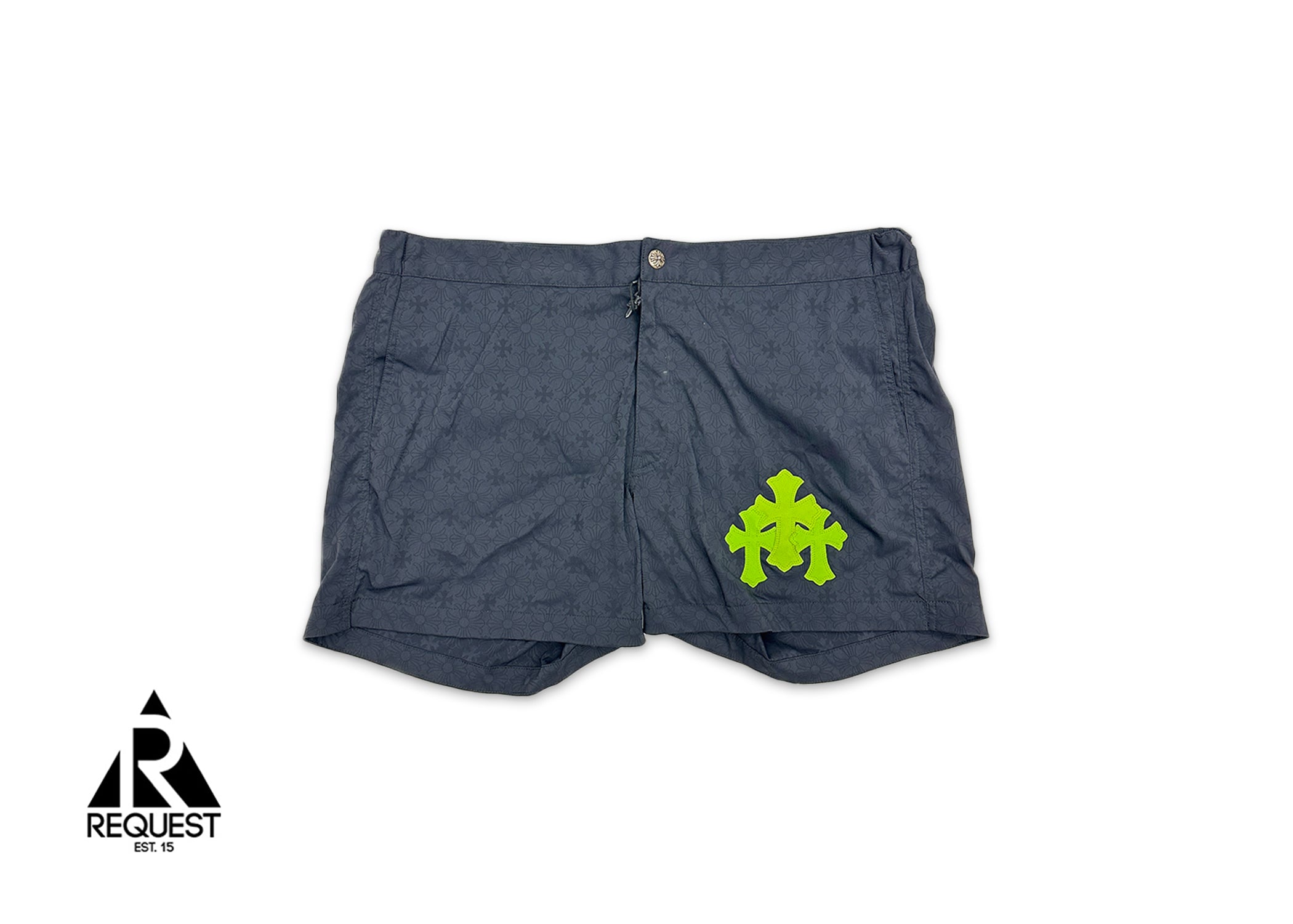 Chrome Hearts 1/1 Motif Trunks "Black Green Crosses"