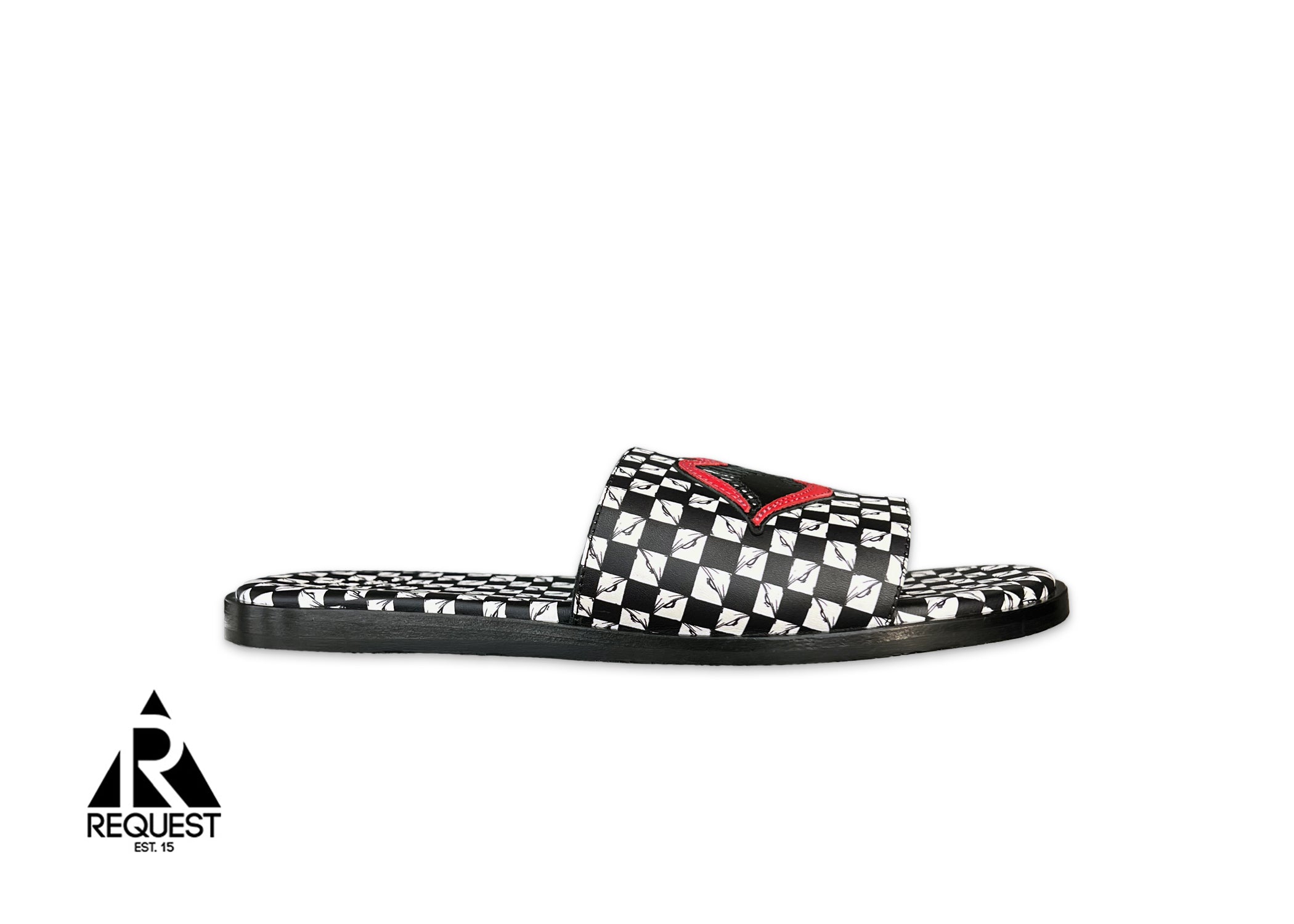 Chrome Hearts Matty Boy Chomper Slides "Black/White"