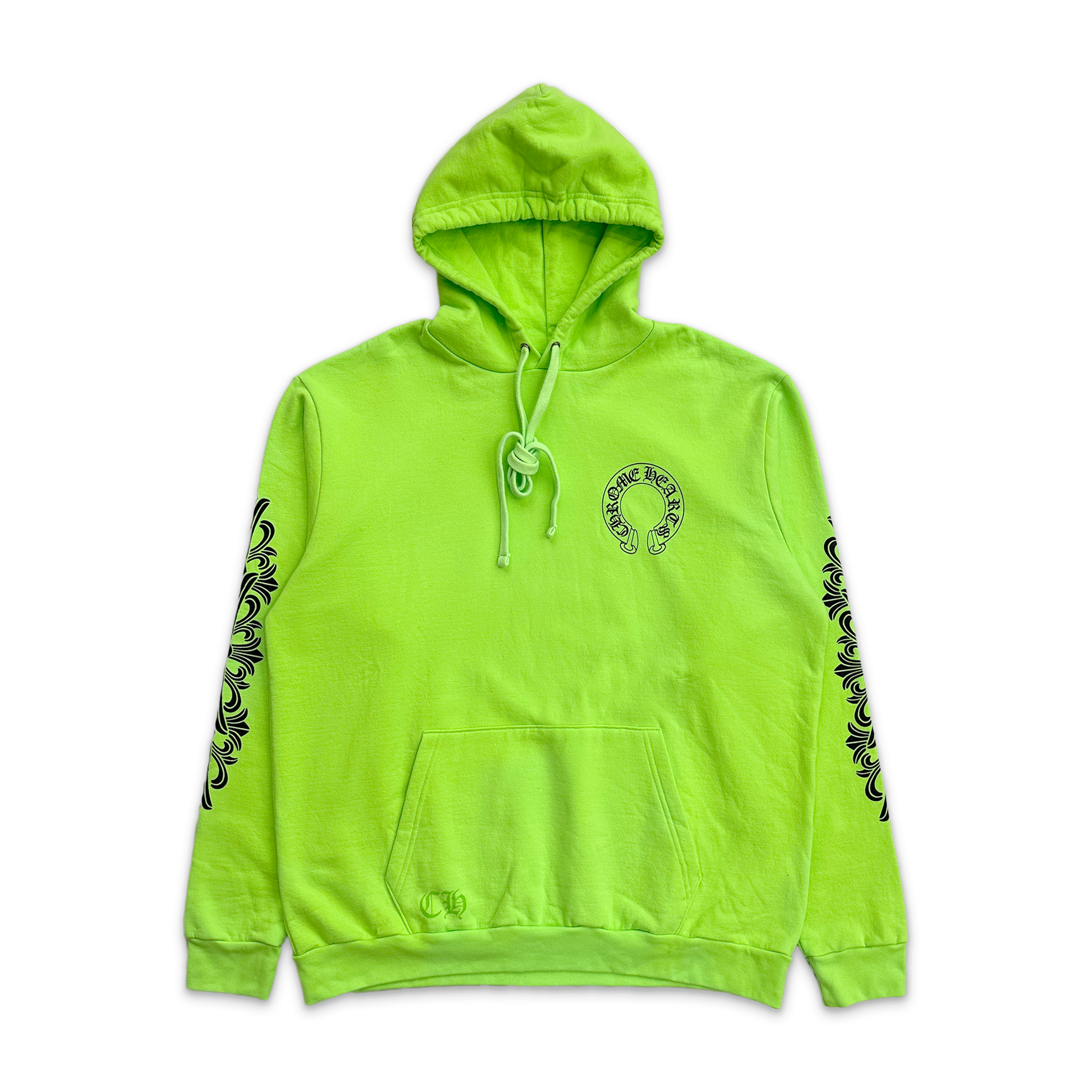 Chrome Hearts, Horseshoe Miami Exclusive Hoodie "Lime Green"