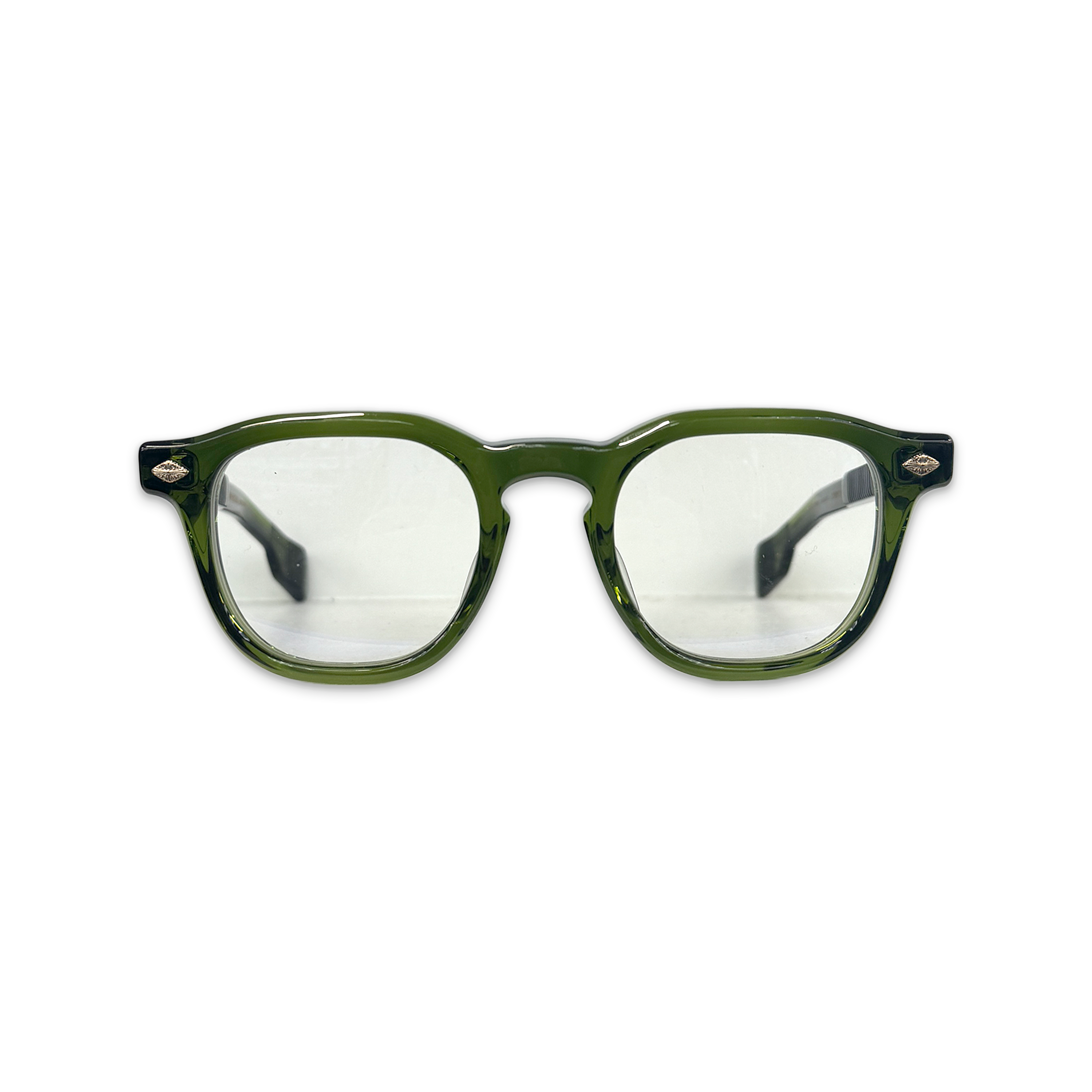 Chrome Hearts, Chirp Chirp Glasses "Transparent Green/Gold"