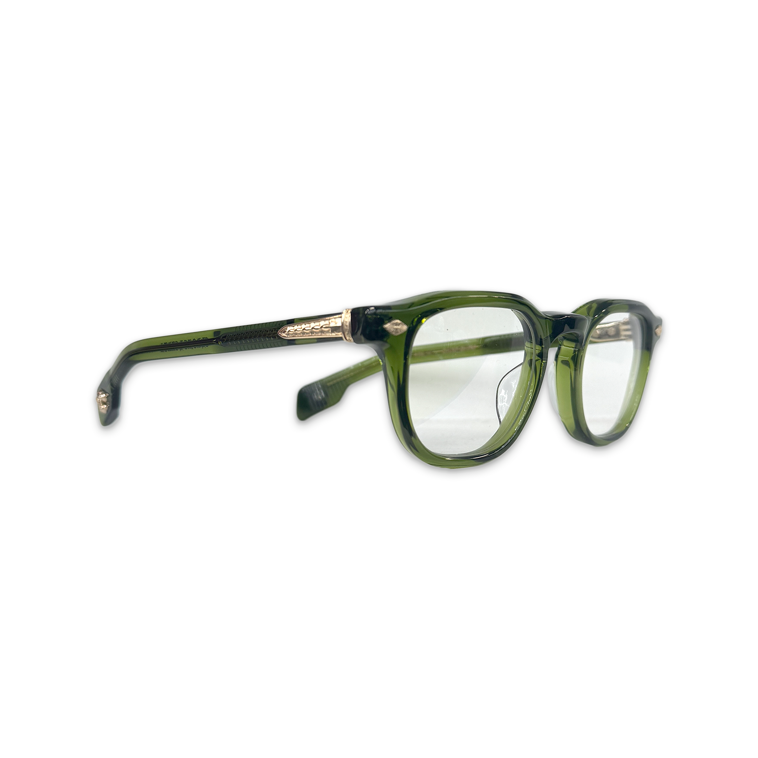 Chrome Hearts, Chirp Chirp Glasses "Transparent Green/Gold"