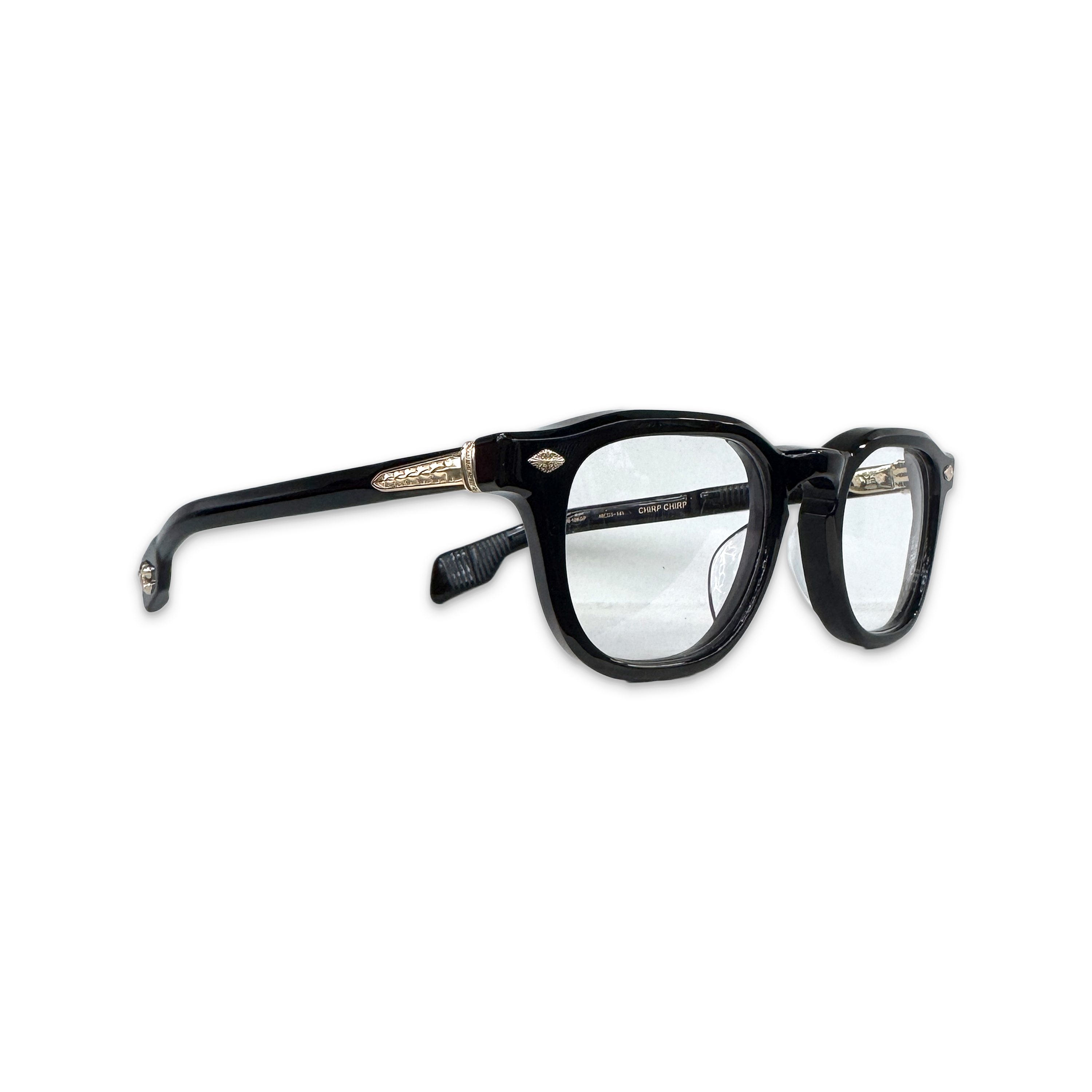 Chrome Hearts, Chirp Chirp Glasses "Black/Gold"