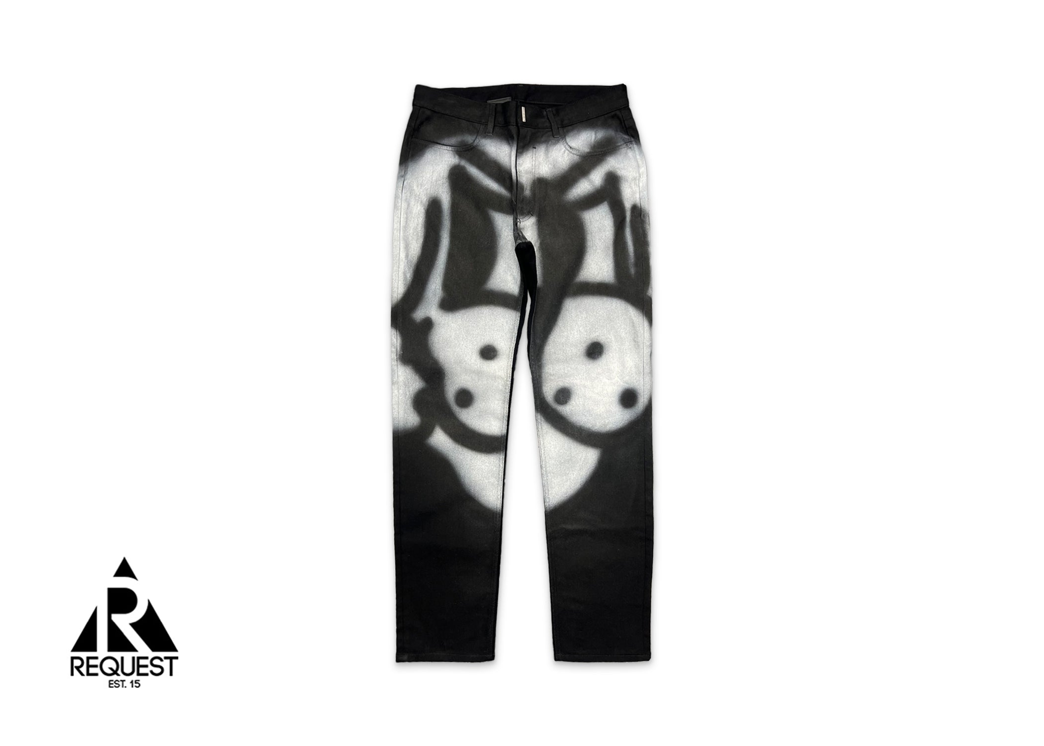 Givenchy, Givenchy Chito Grafitti Dog Jeans "Black"