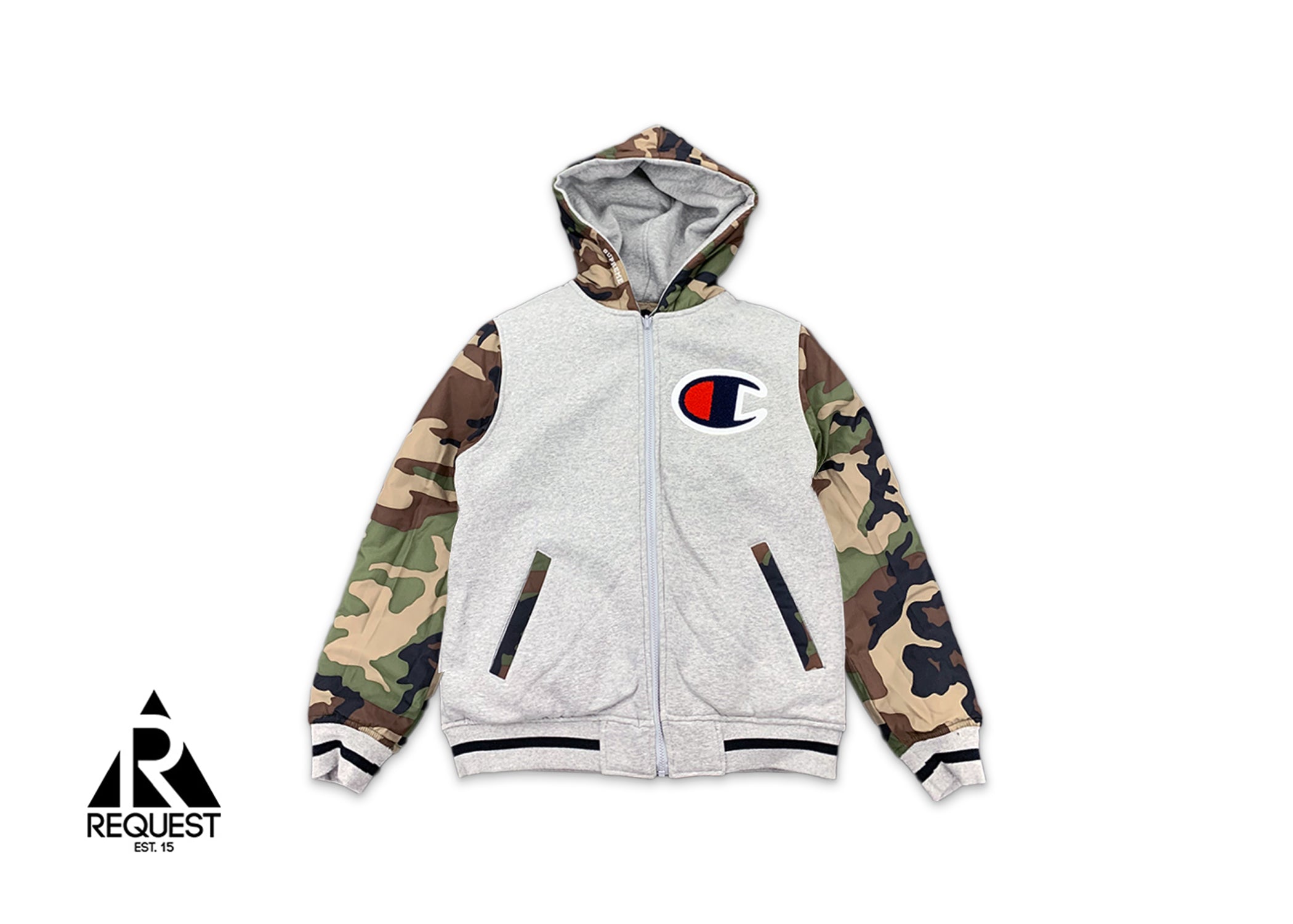 Supreme, Champion Reversible Hooded Jacket "Camo"