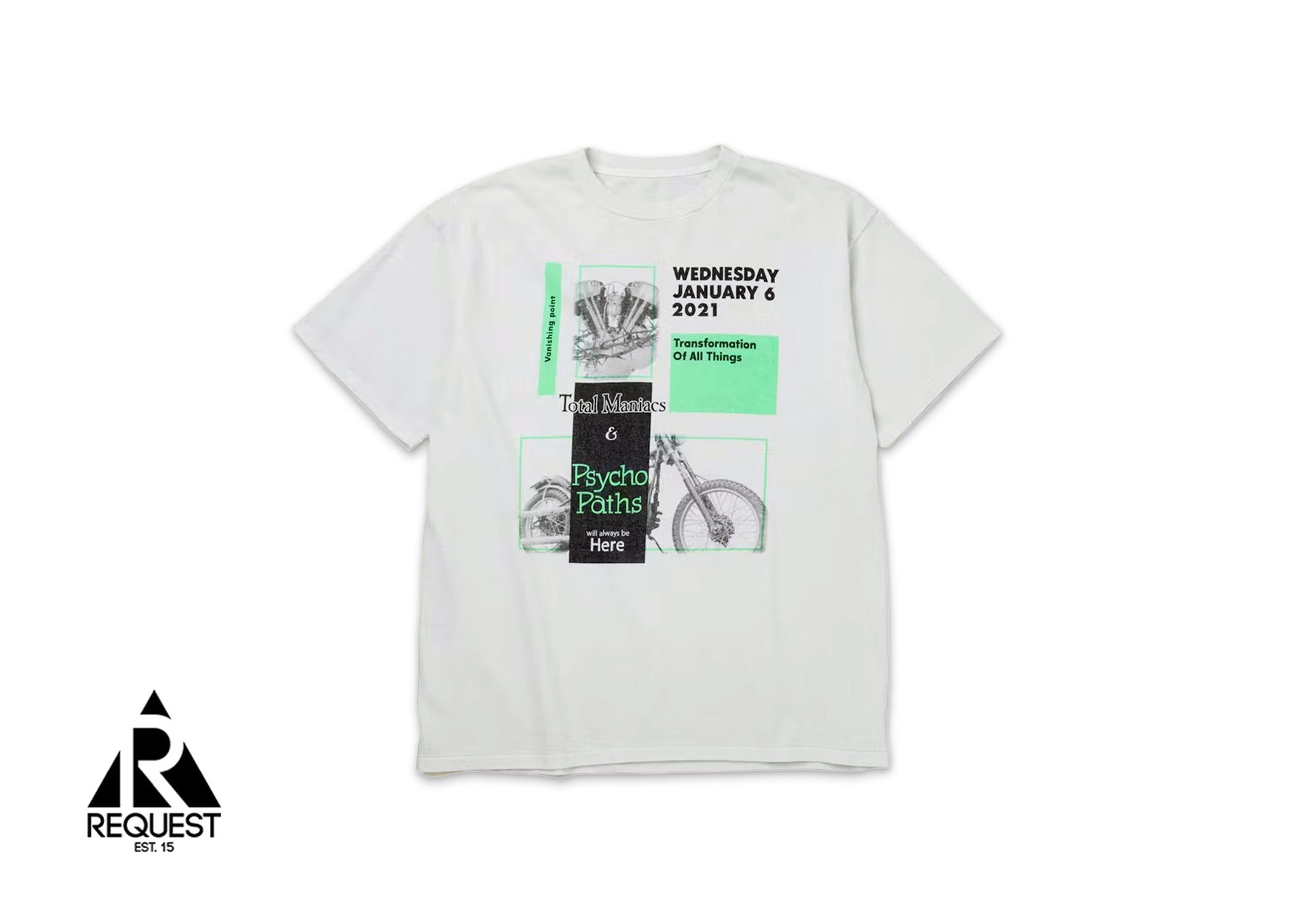 Saint Michael x Neighborhood Psychopath Tee "White"