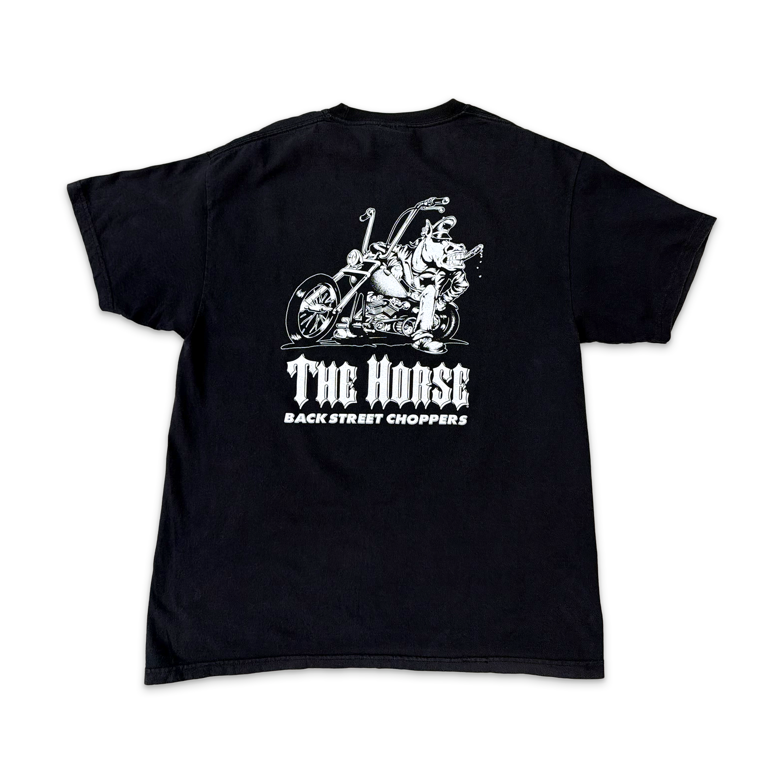 Lets Go Choppin Tee "Faded Black"