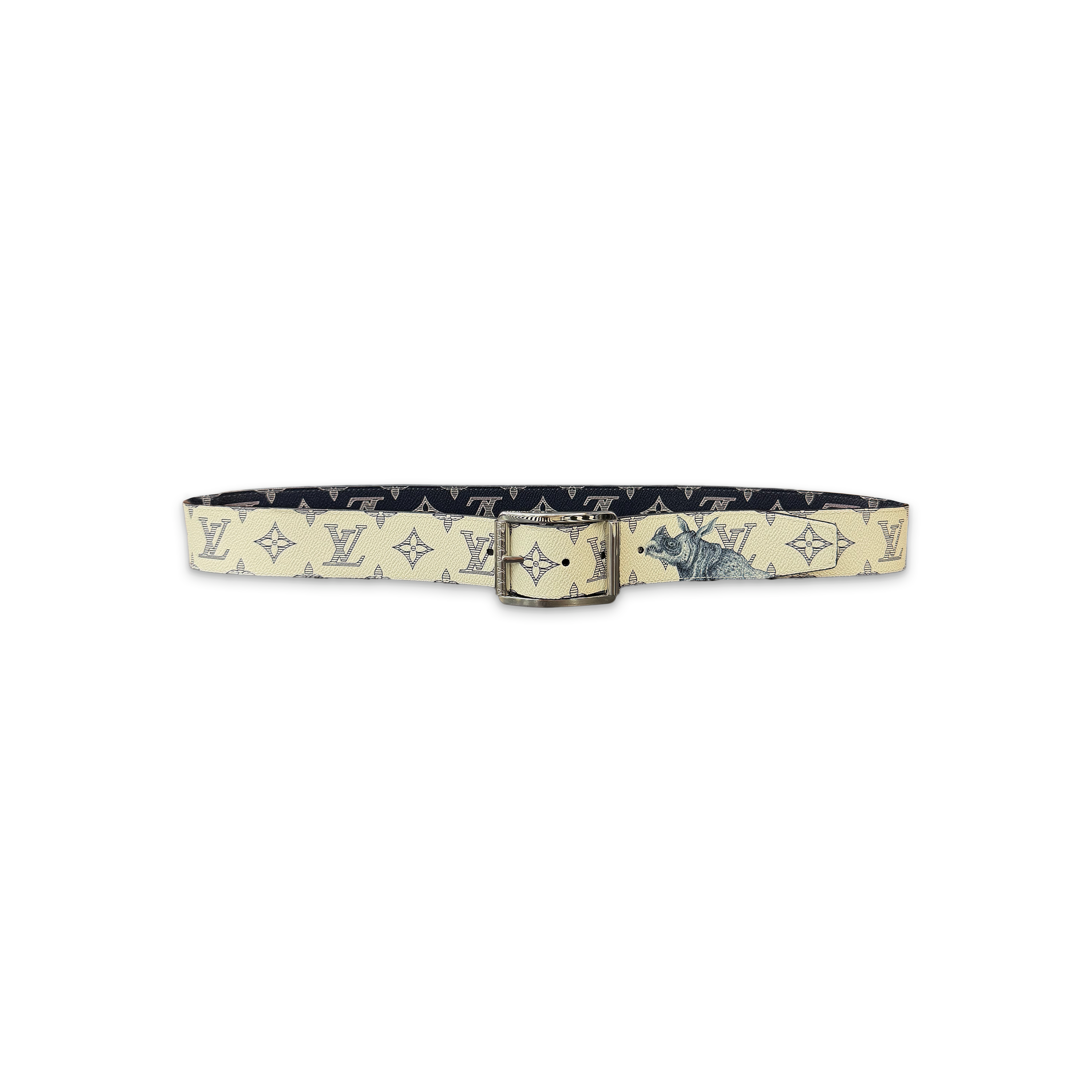 Savane Monogram Chapman Reversible Belt "Navy White"
