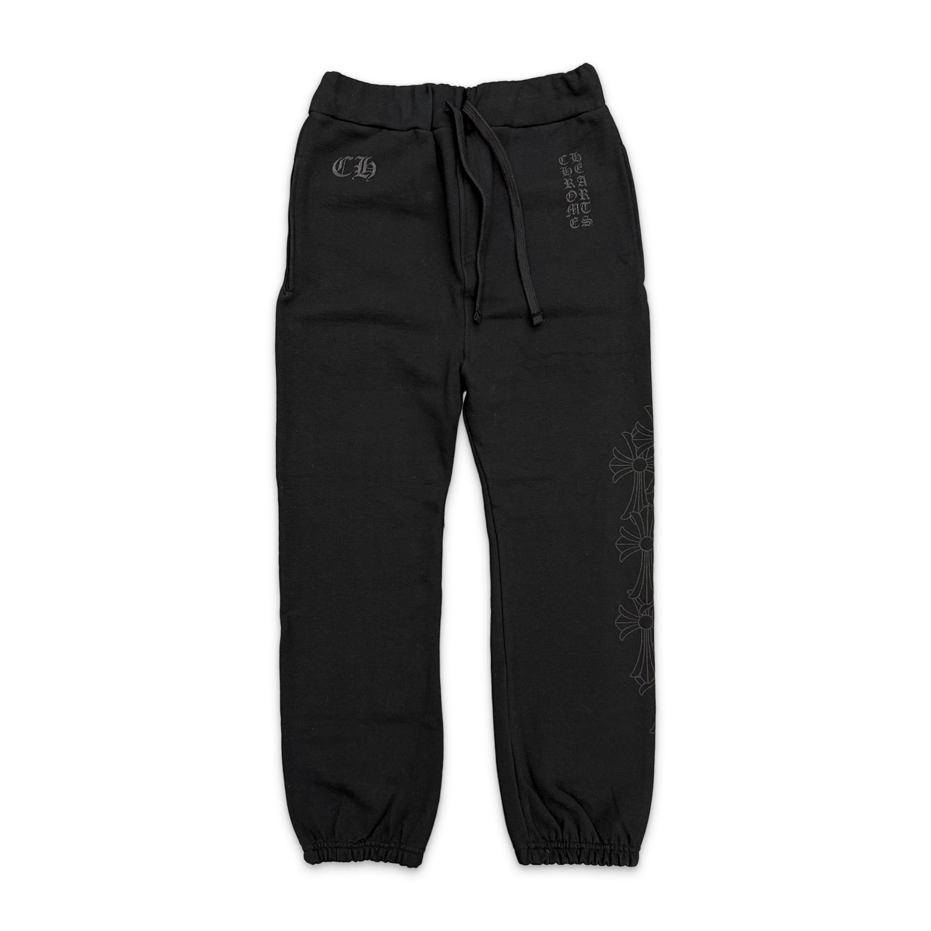 Chrome Hearts, Miami Exclusive Vertical Cemetery Cross Sweatpants "Black"
