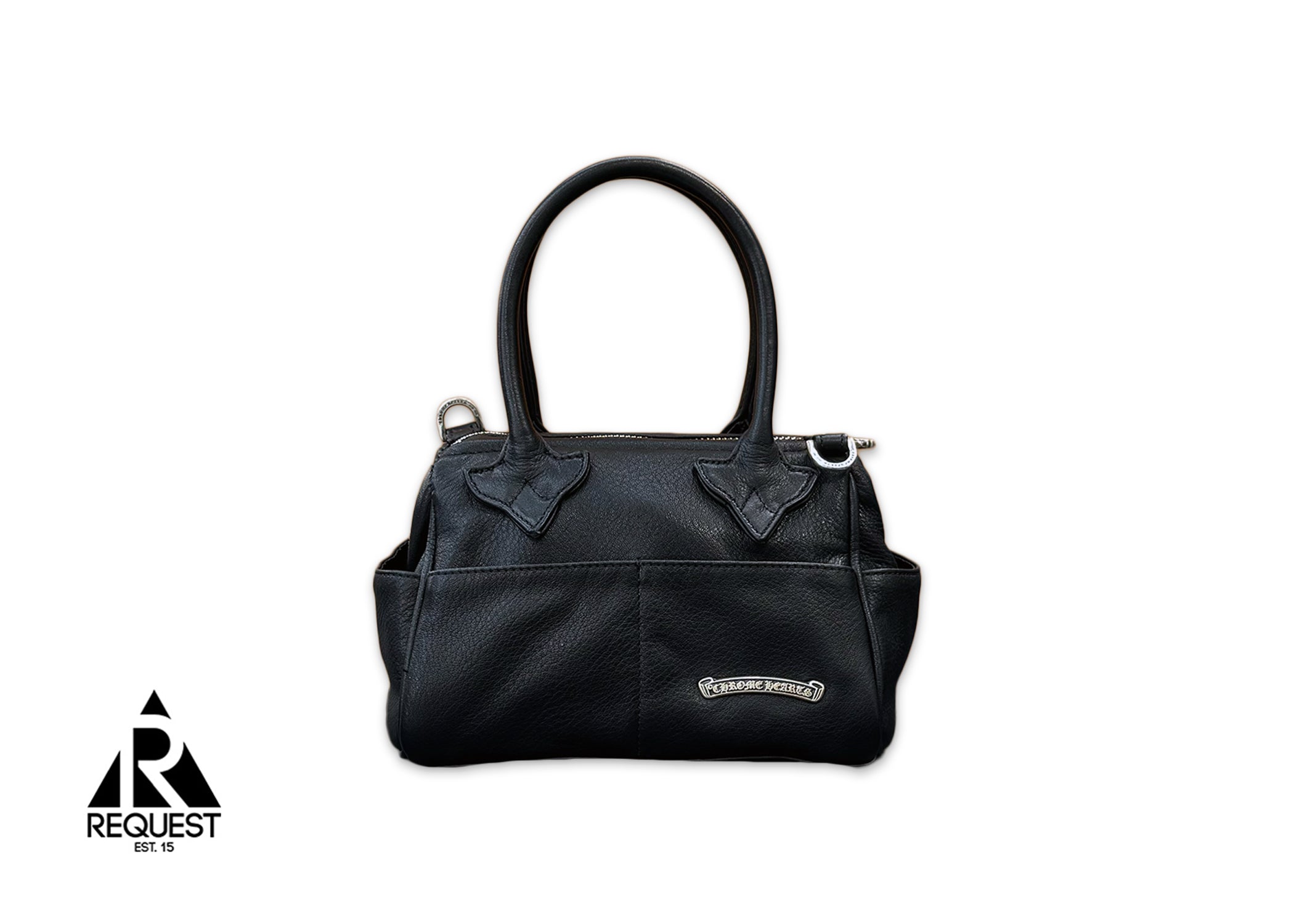 Chrome Hearts, Mochita Leather Handle Bag "Black"