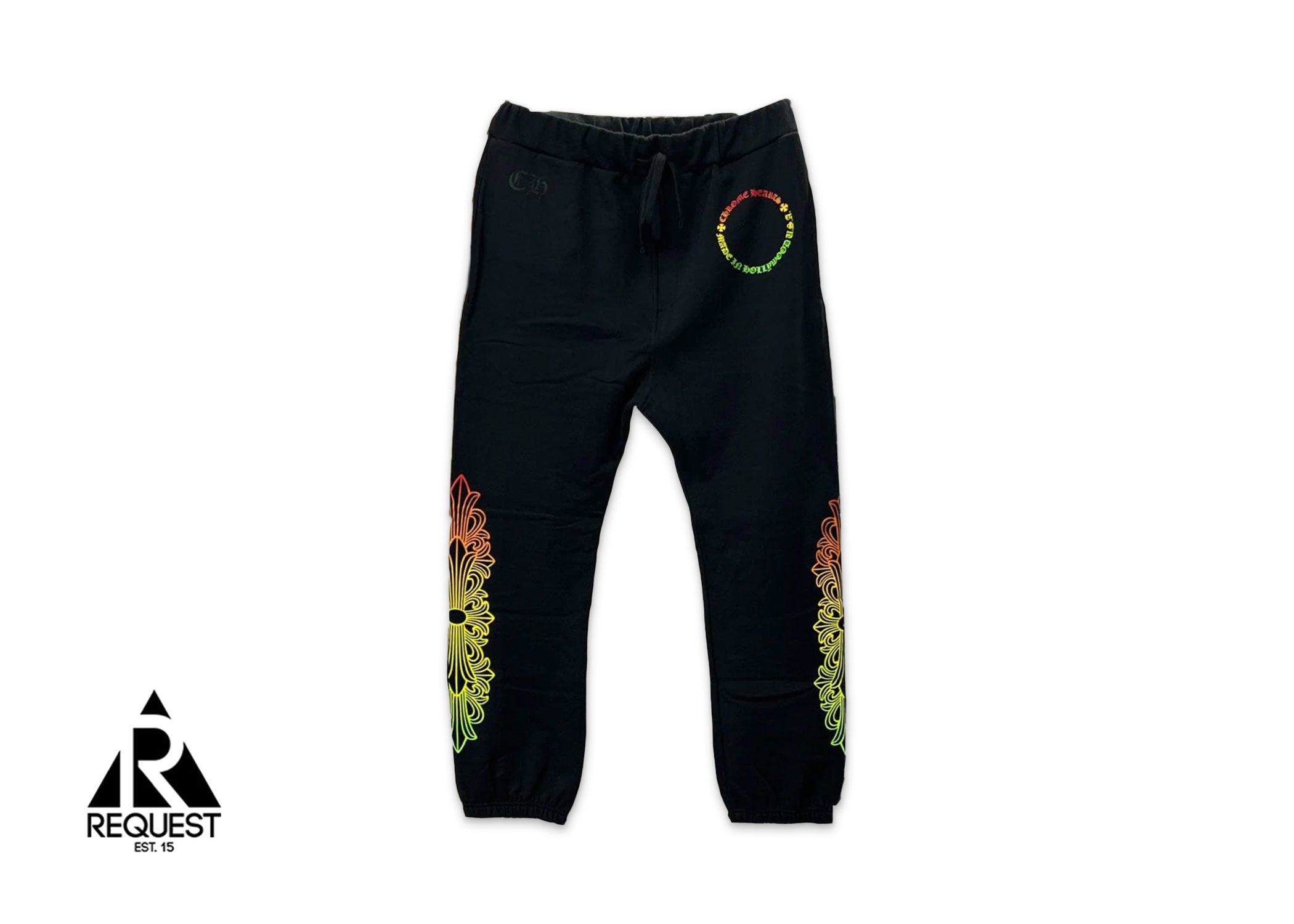 Chrome Hearts Hollywood Gradient Circle Sweatpants "Black"