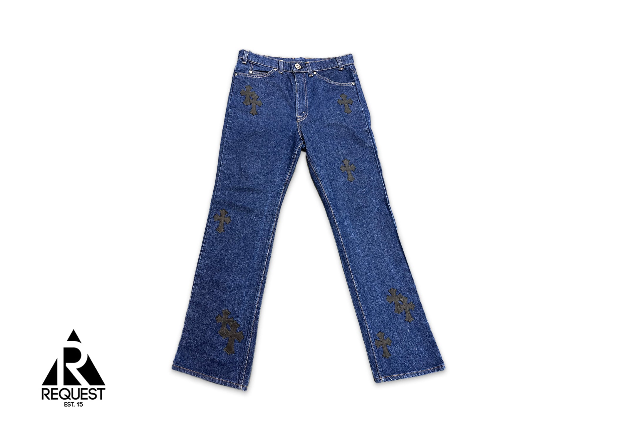 Chrome Hearts Indigo Denim "Black Crosses"