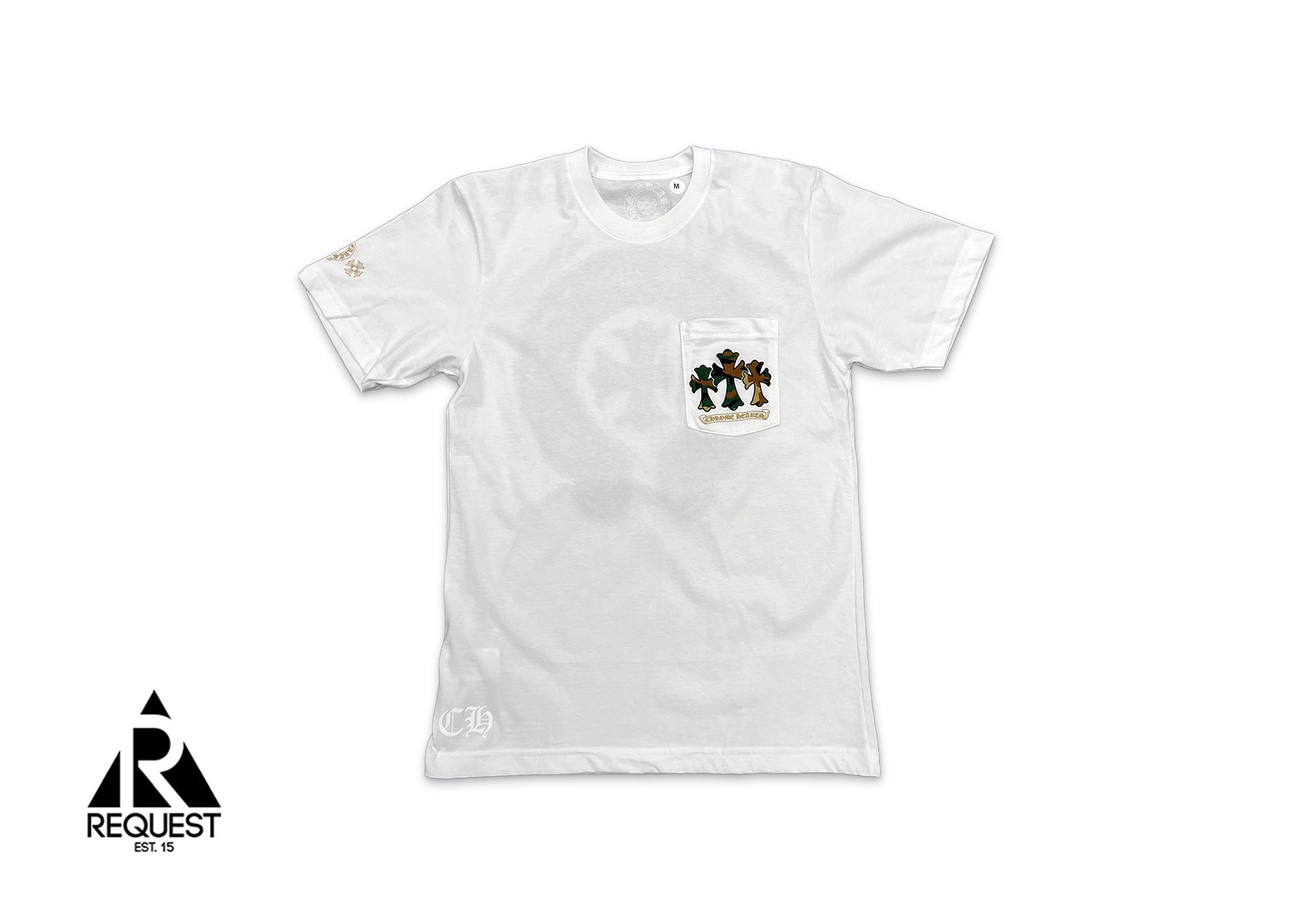 Chrome Hearts Camo Horseshoe Logo Tee "White"