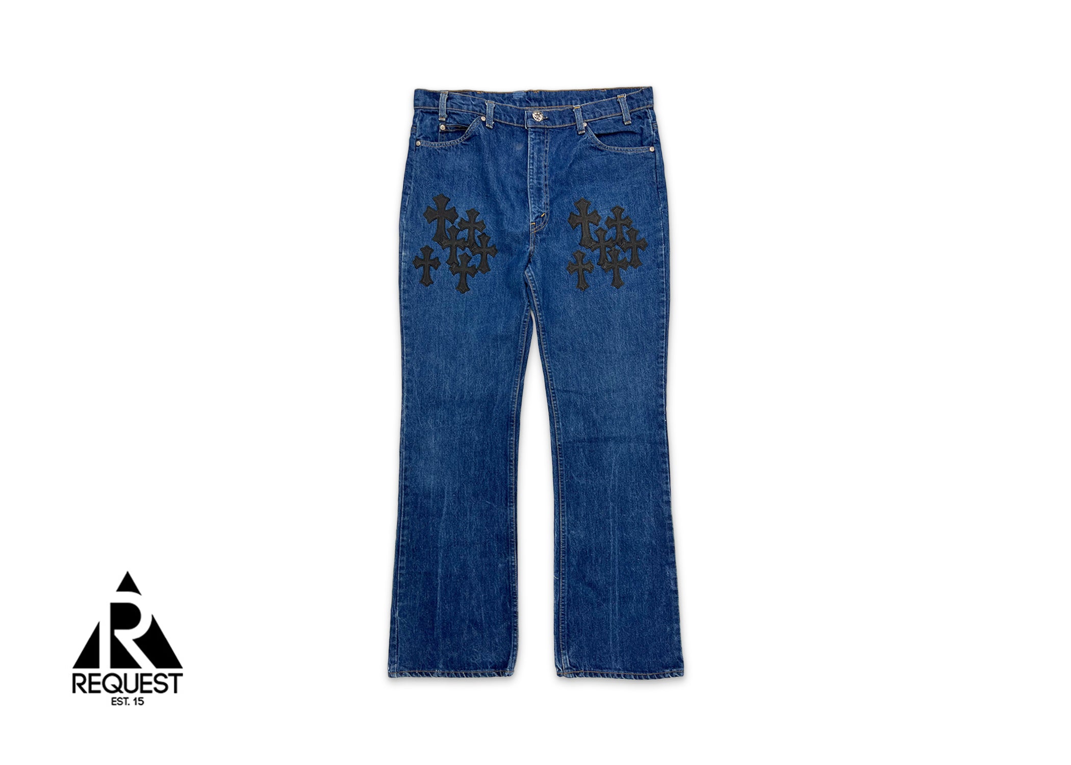 Chrome Hearts, Levi’s Orange Tag Blue Denim "Black Crosses"