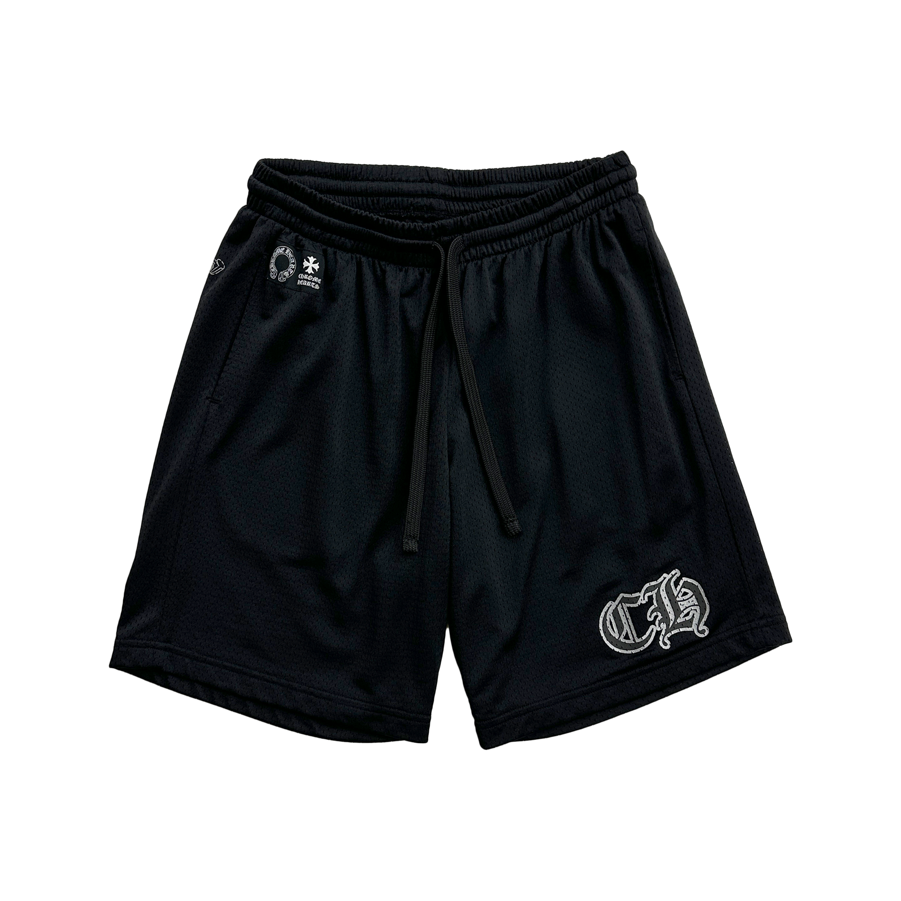 Chrome Hearts, Sports Mesh Varsity Shorts “Black”