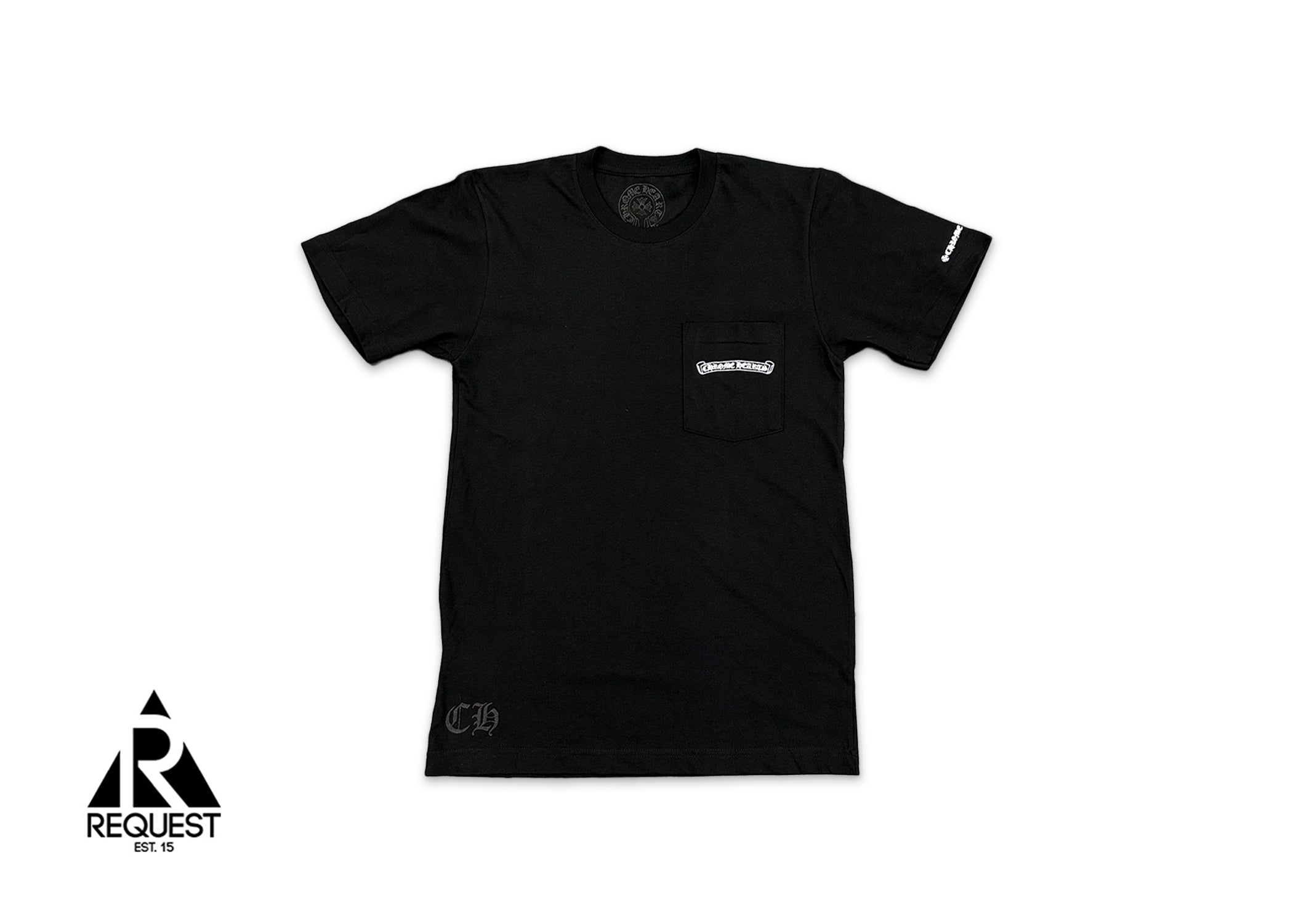 Chrome Hearts, Scoll Logo Pocket Tee "Black"