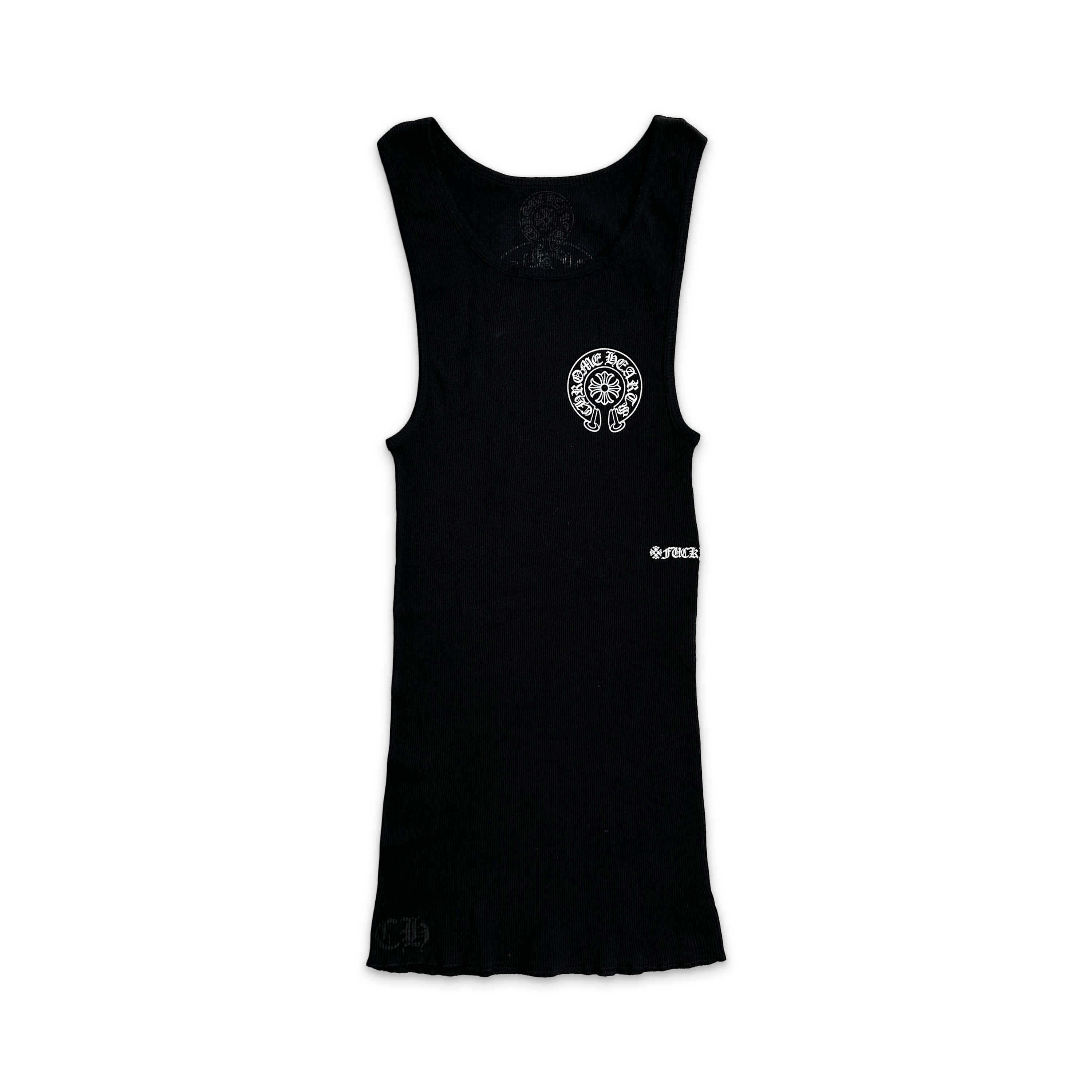 Chrome Hearts, Rib Horseshoe F*ck You Tank Top "Black"