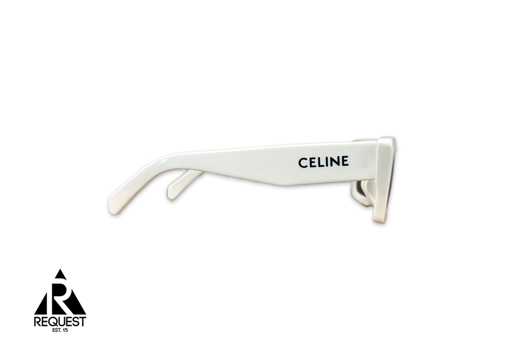 Celine, Monochrome Acetate Sunglasses "White"