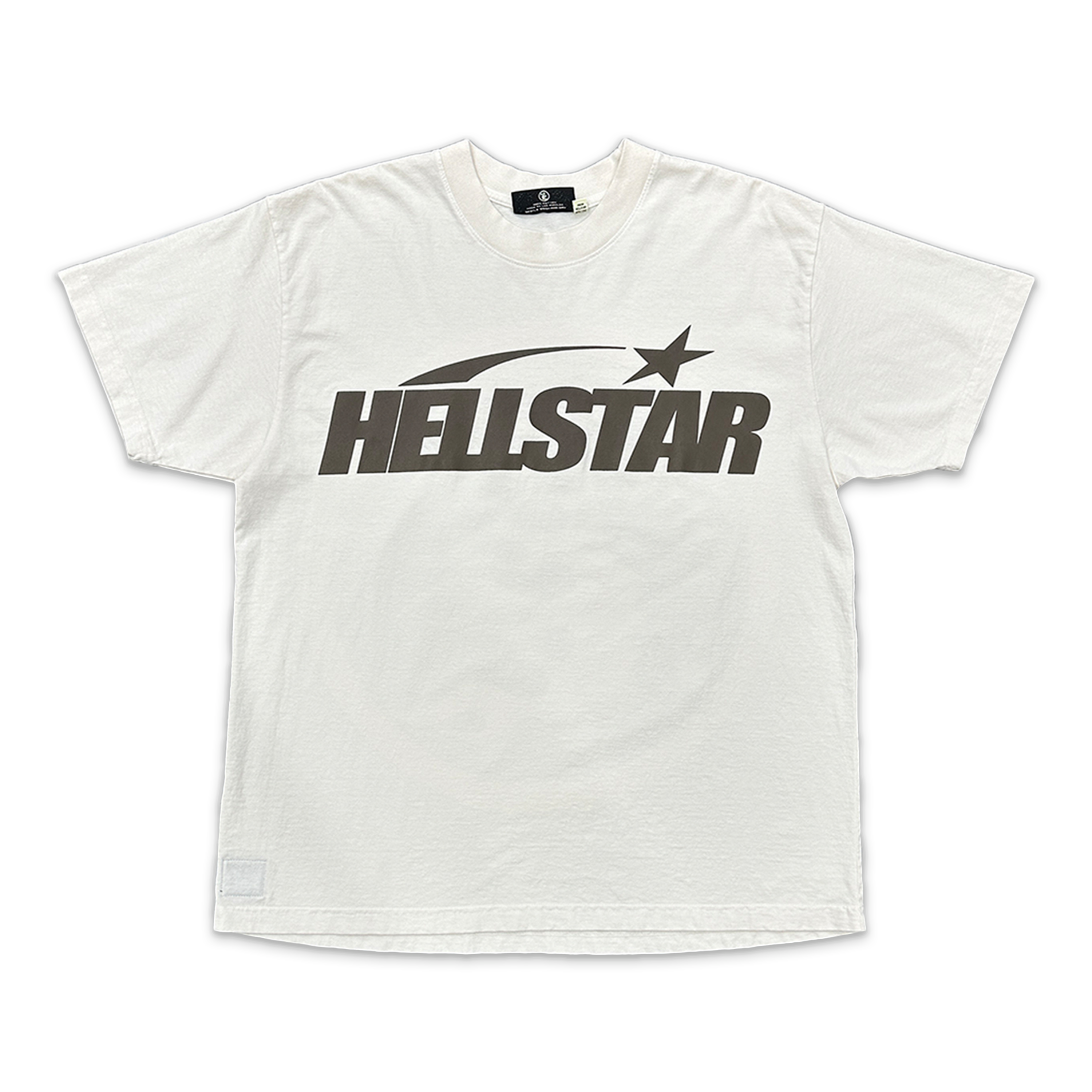 Hellstar, Classic Print Tee "White/Brown"