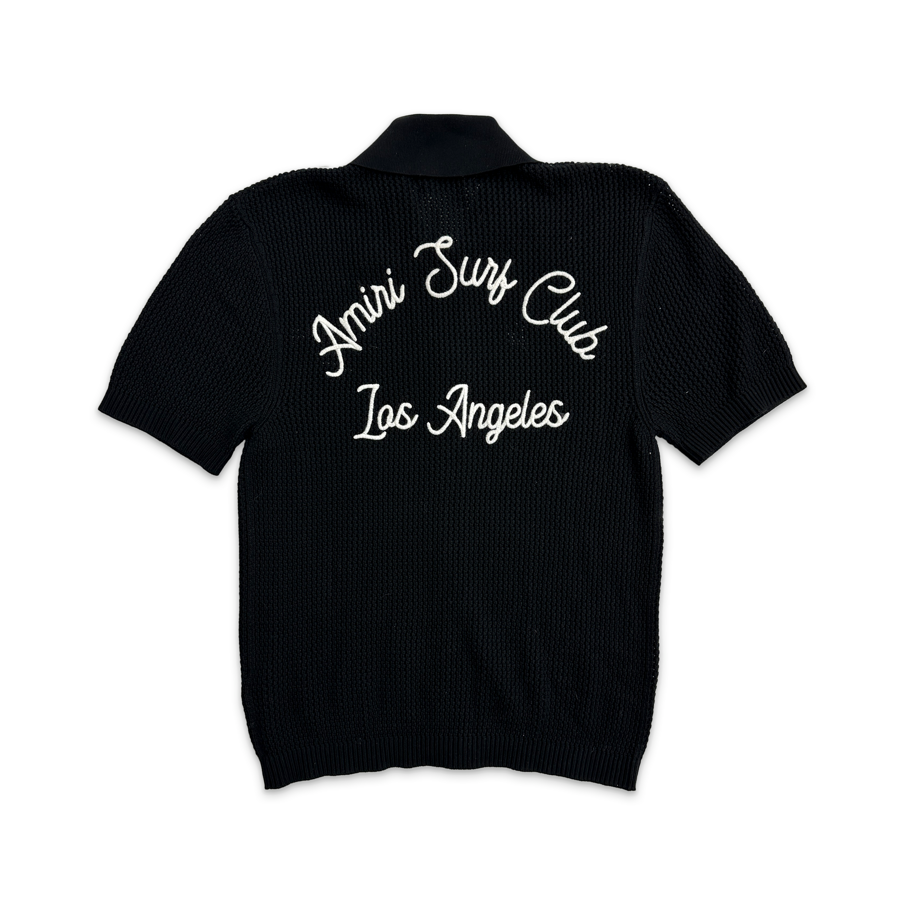 Crochet Surf Club Polo Shirt "Black"
