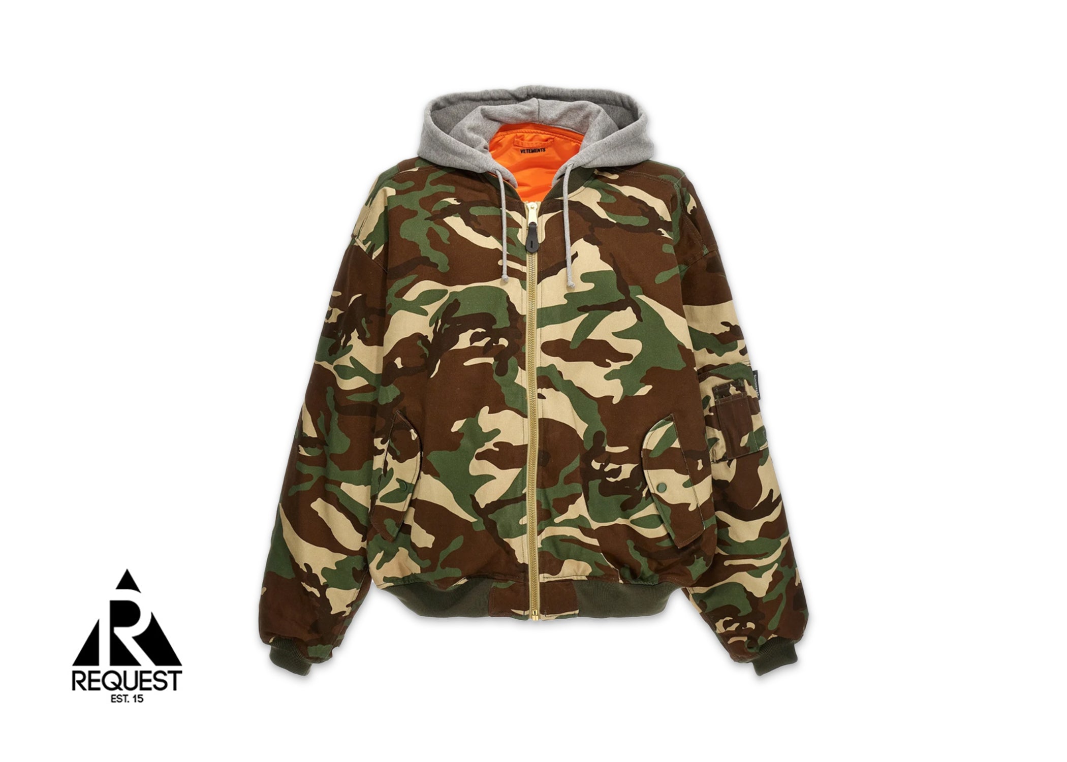 Vetements Printed Reversible Bomber Jacket "Camo"