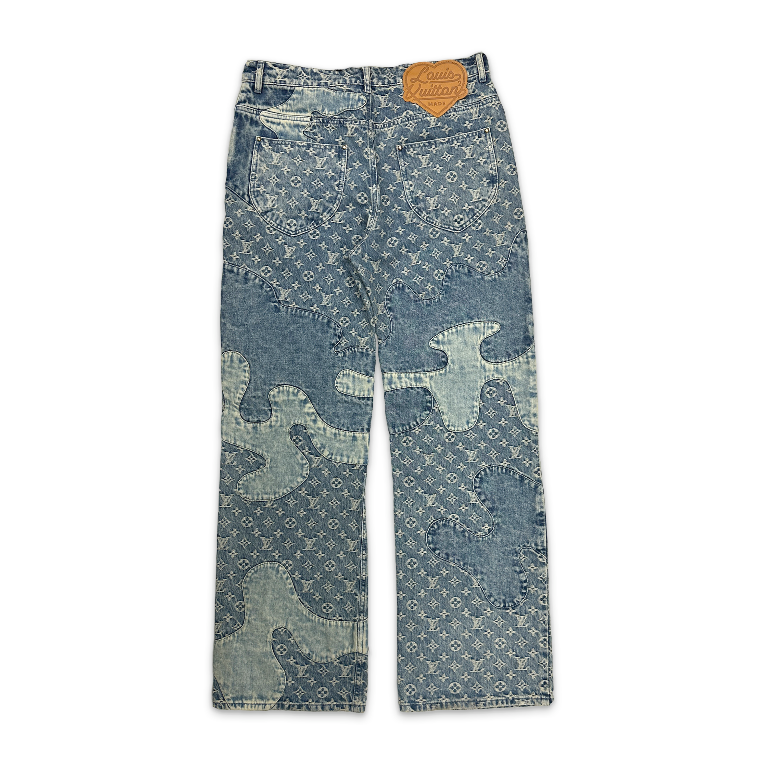 Louis Vuitton, x Nigo Monogram Camo Denim "Blue"